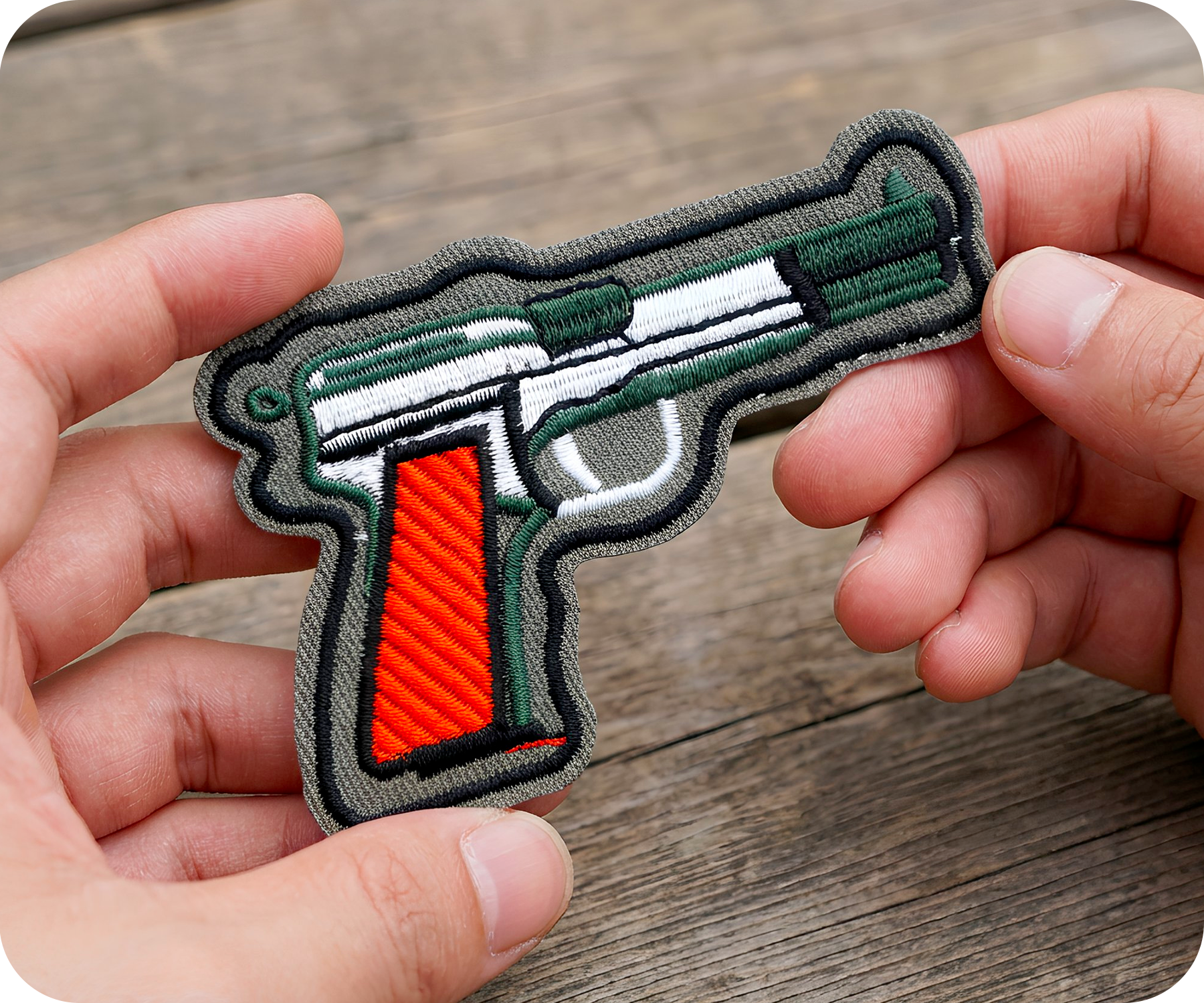 Beretta 92 Gun Pistol Iron On Patch (9 x 6cm)