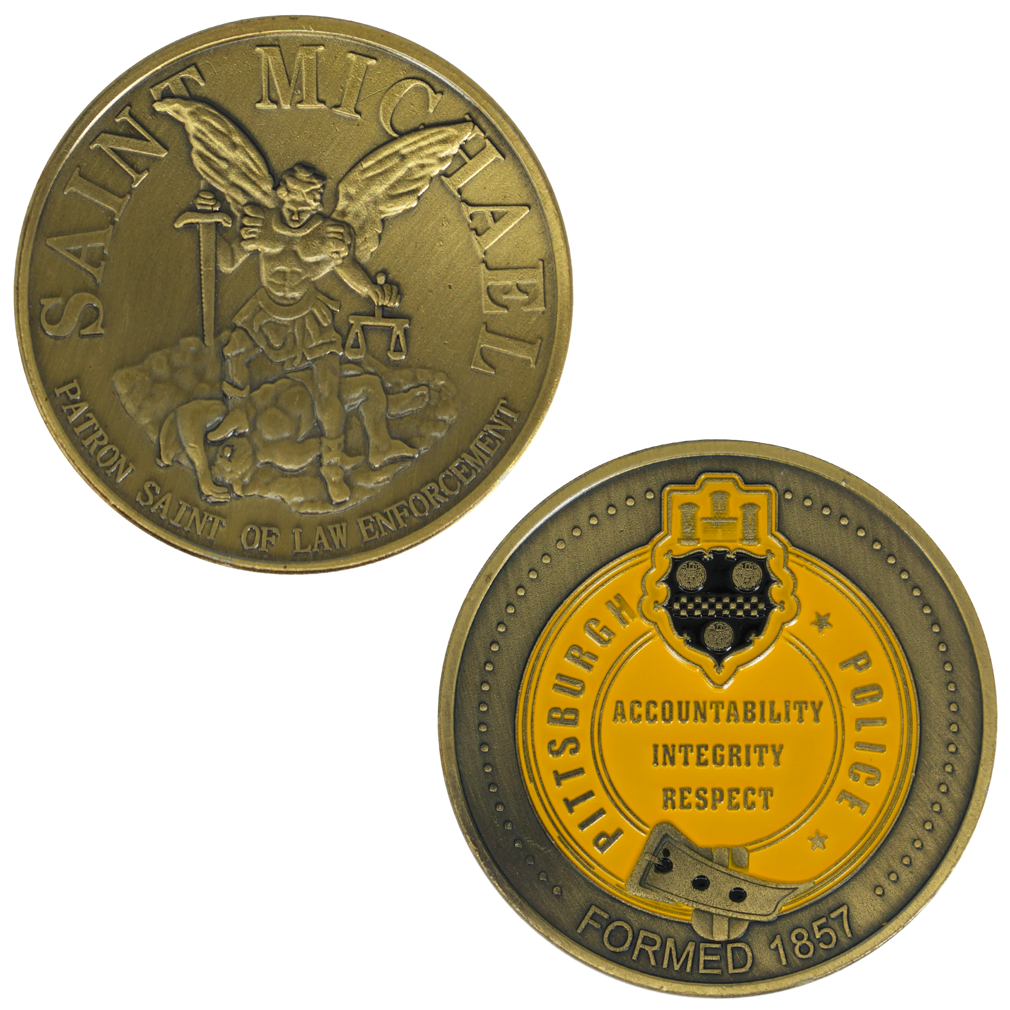 Pittsburgh Police Department Saint Michael Commemorative Coin