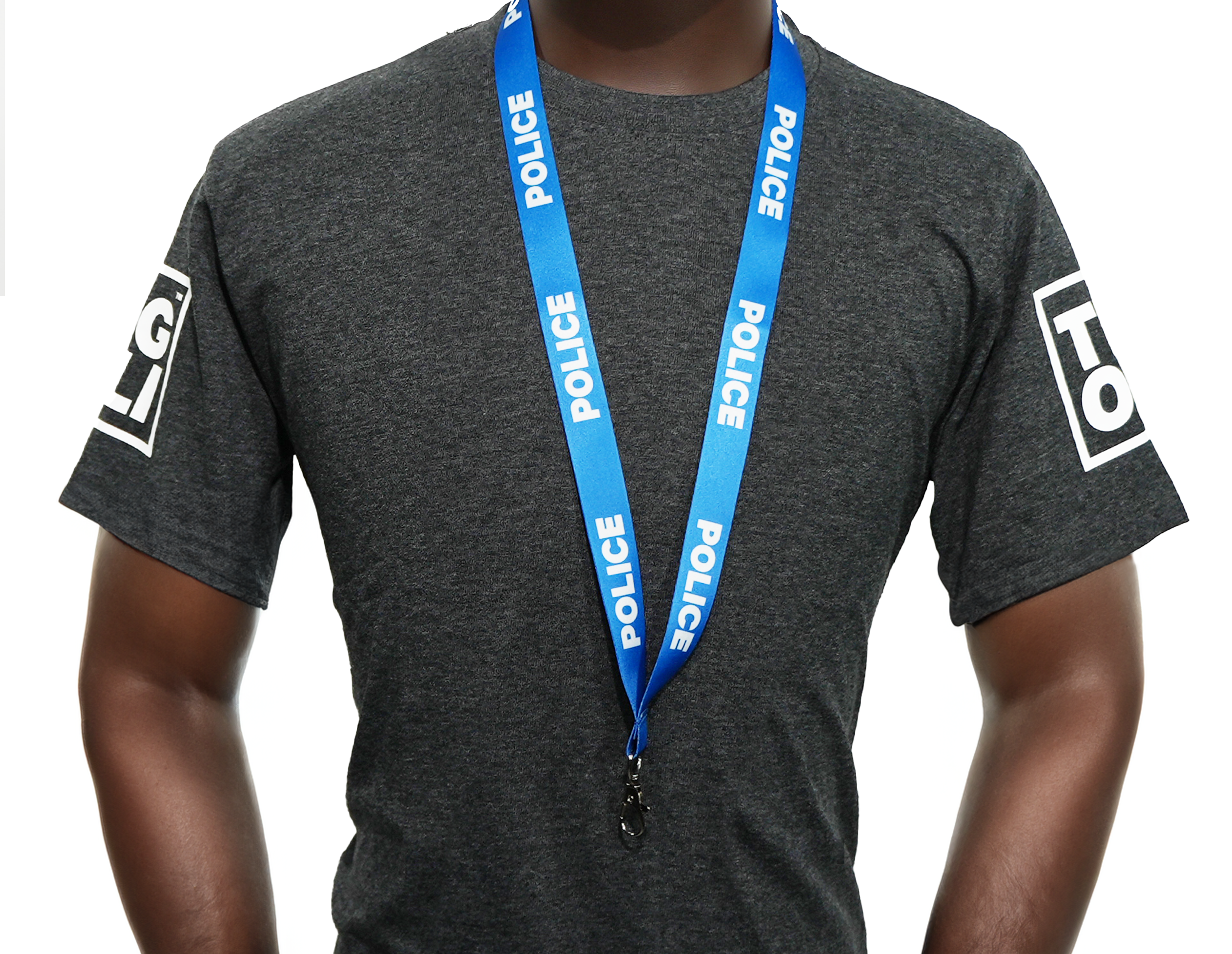 Police Blue Cosplay Lanyard