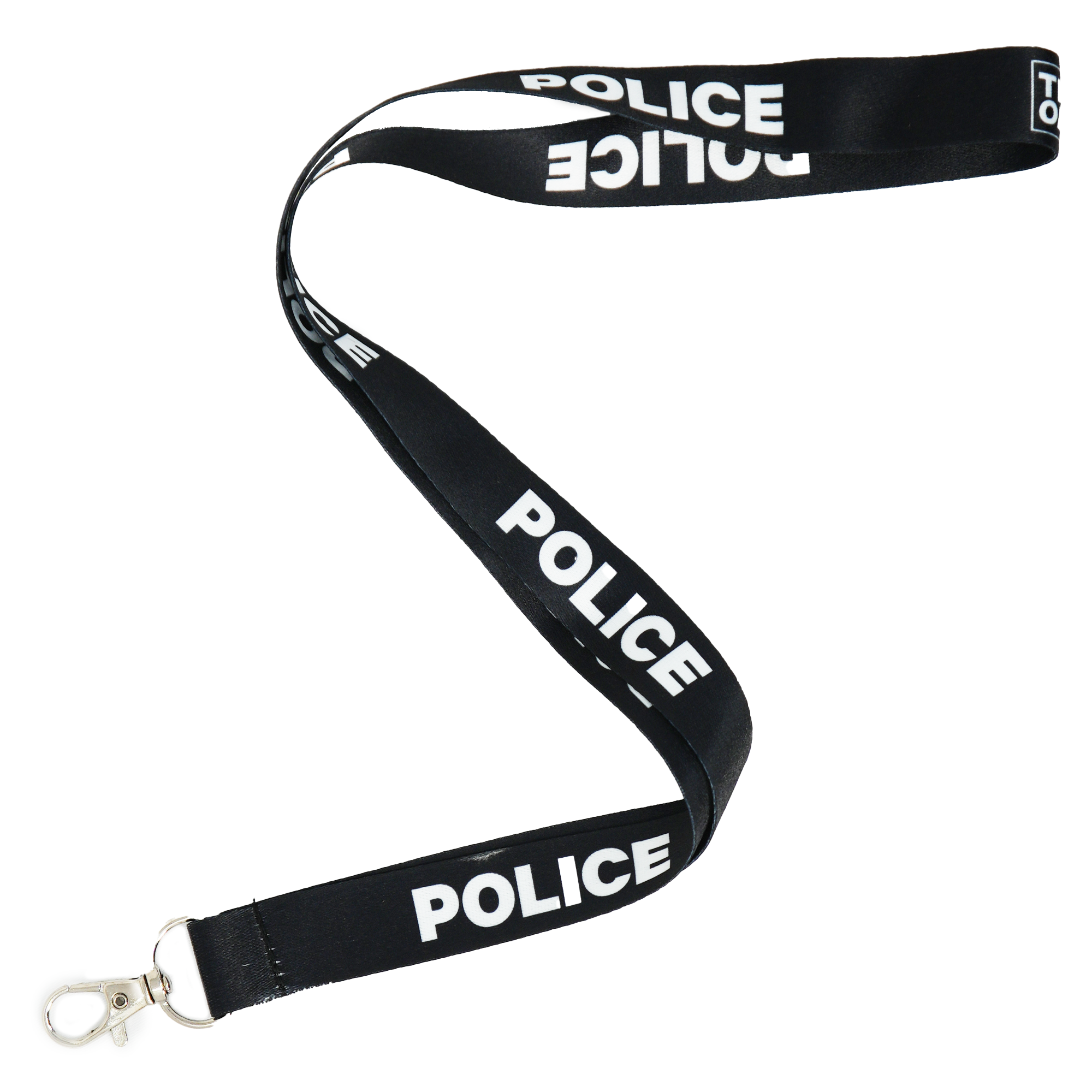 Police Black Cosplay Lanyard