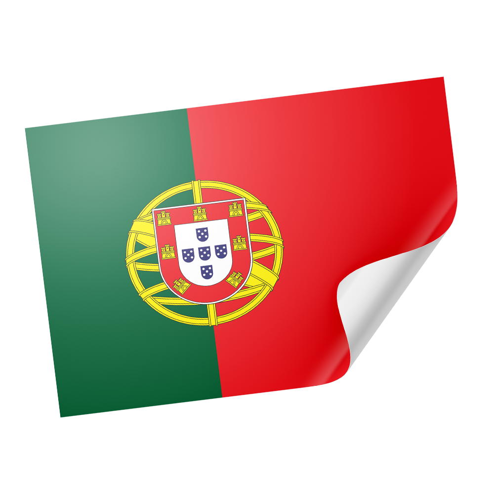 20 X Portugal Flag Stickers
