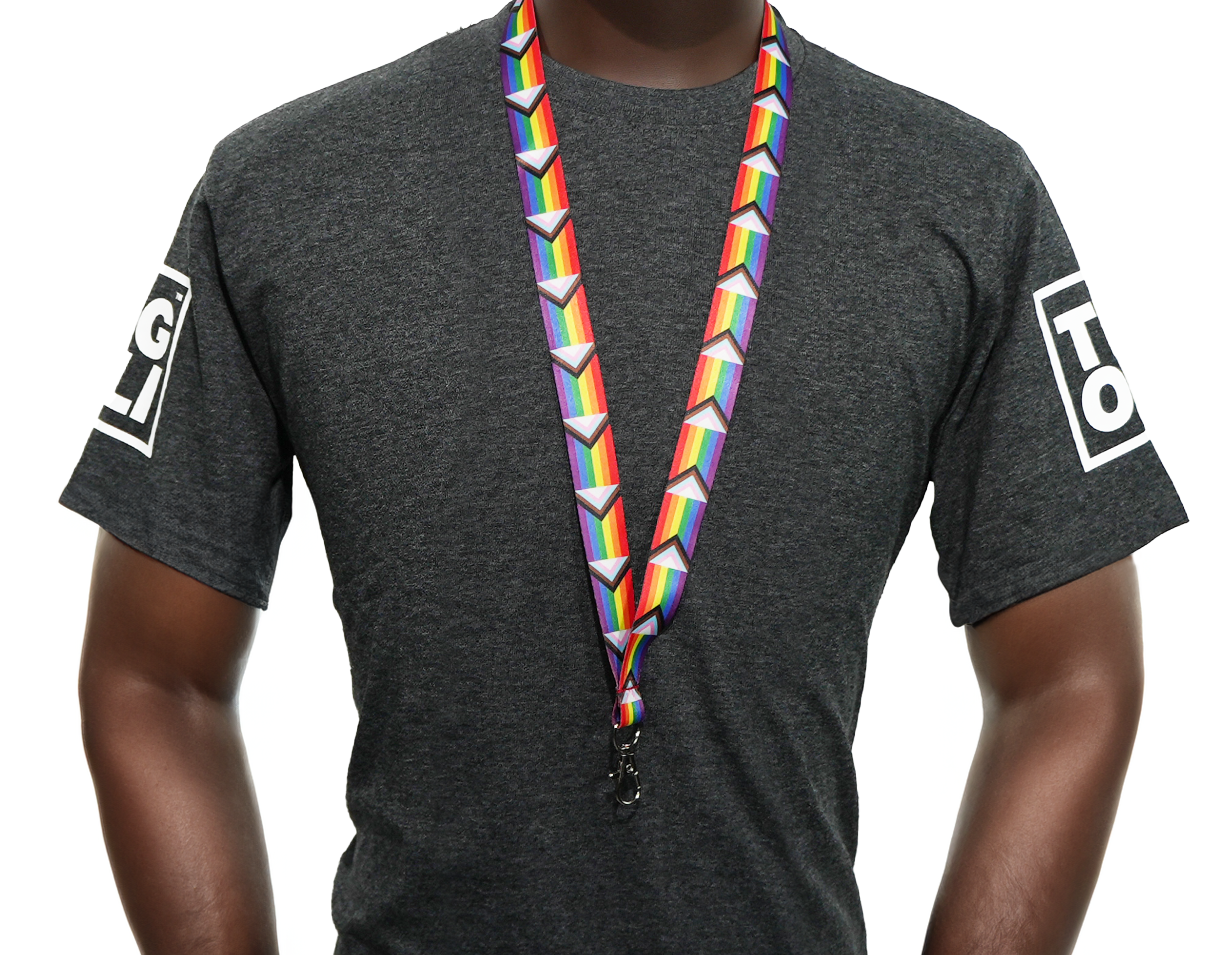 Progress Pride LGBTQI+ Flag Lanyard