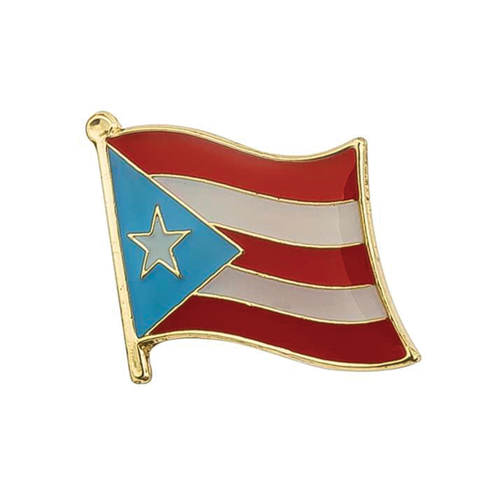Puerto Rico Flag Pin Badge