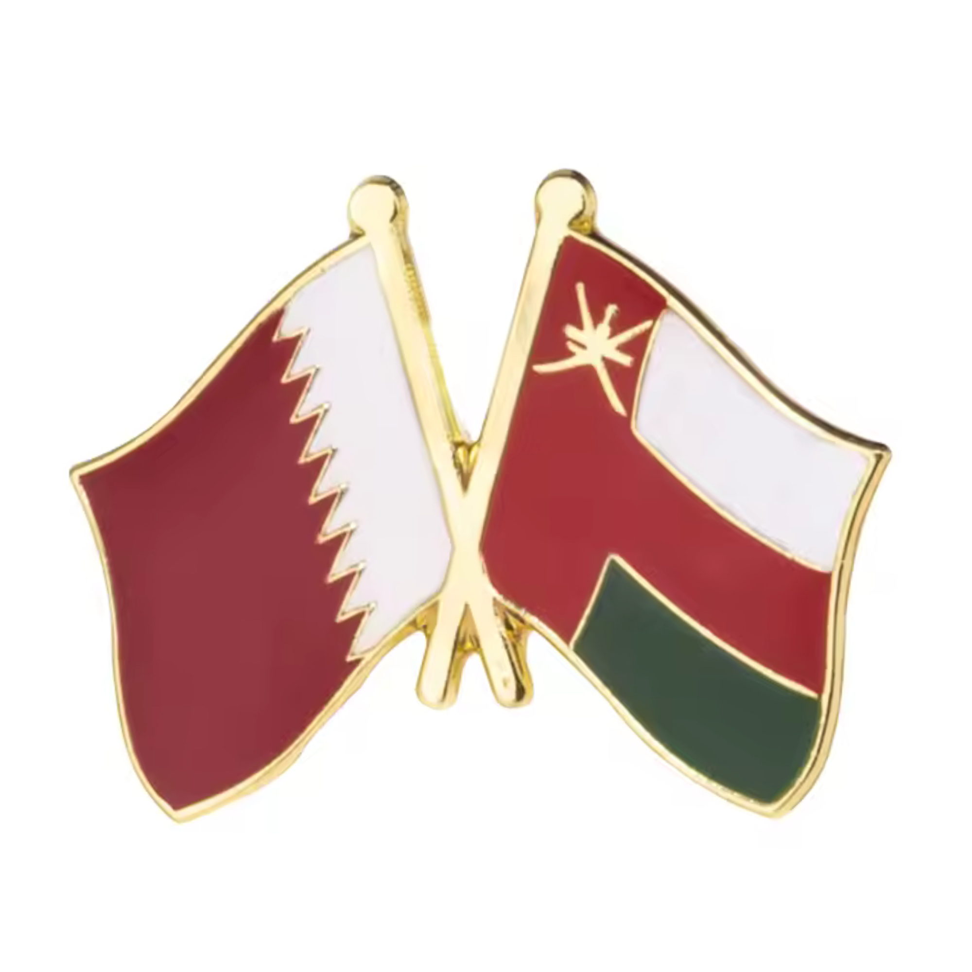 Qatar & Oman Friendship Pin Badge