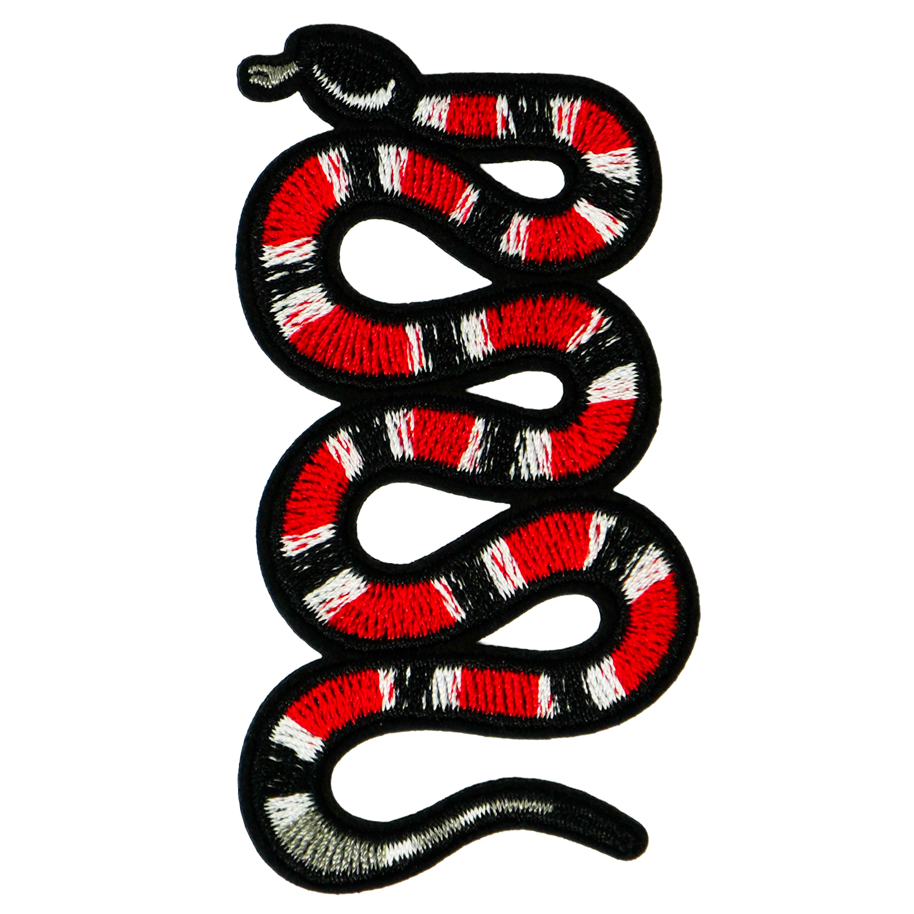 Coral Snake Iron On Patch (10 x 4cm)