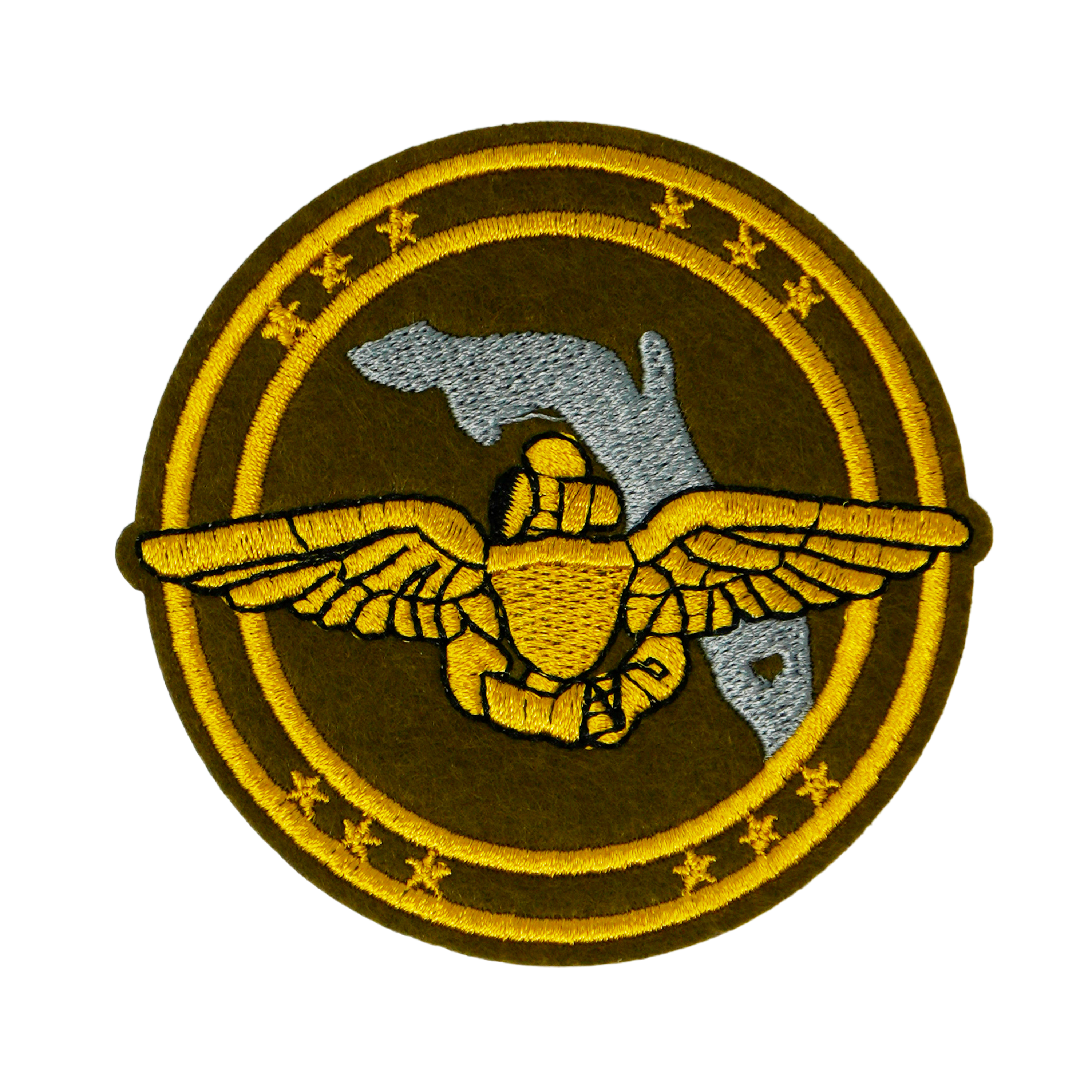 Florida Air National Guard (FLANG) Iron On Patch (8 x 8cm)