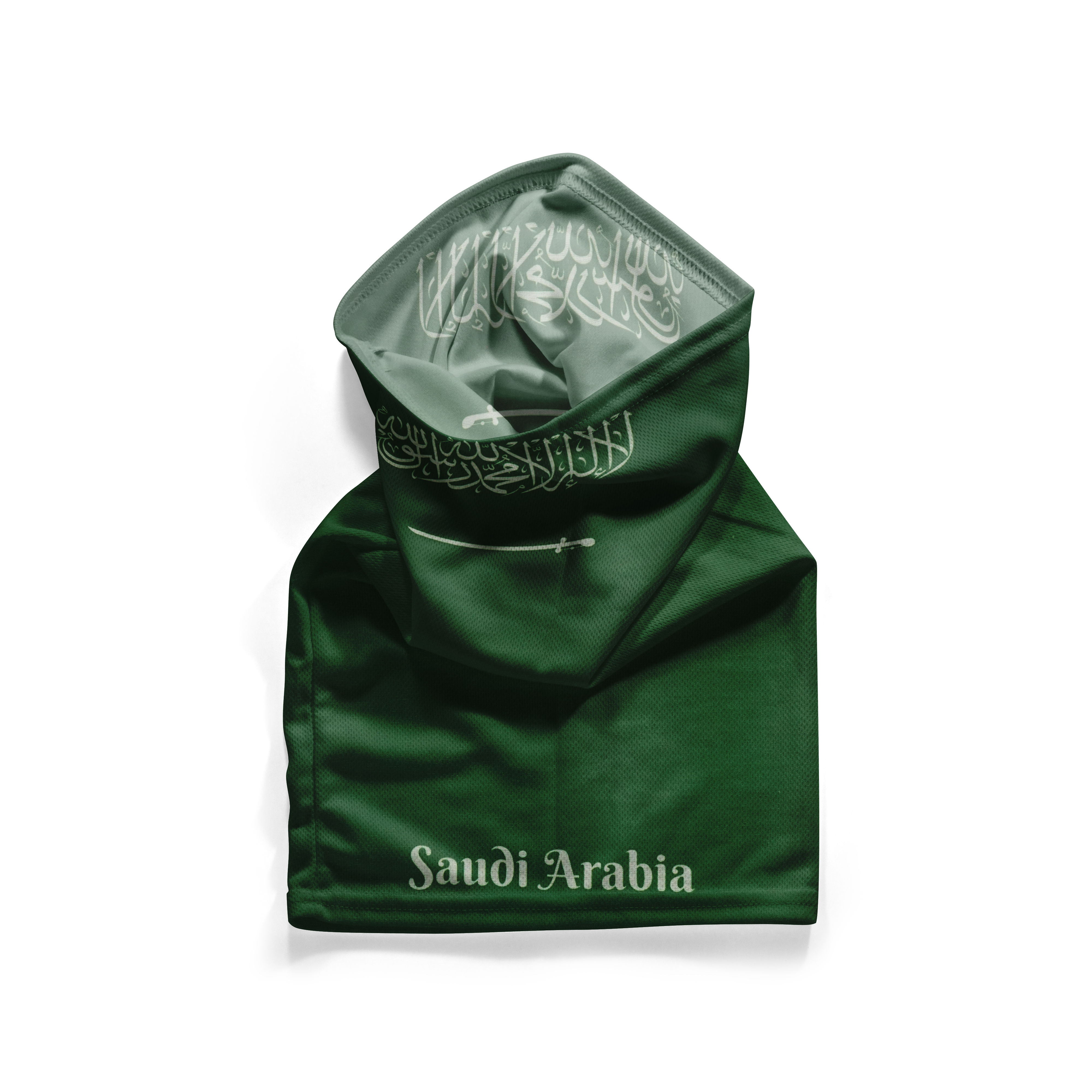 Kingdom Of Saudi Arabia Flag Snood – Breathable Mask Neck Gaiter Face Covering