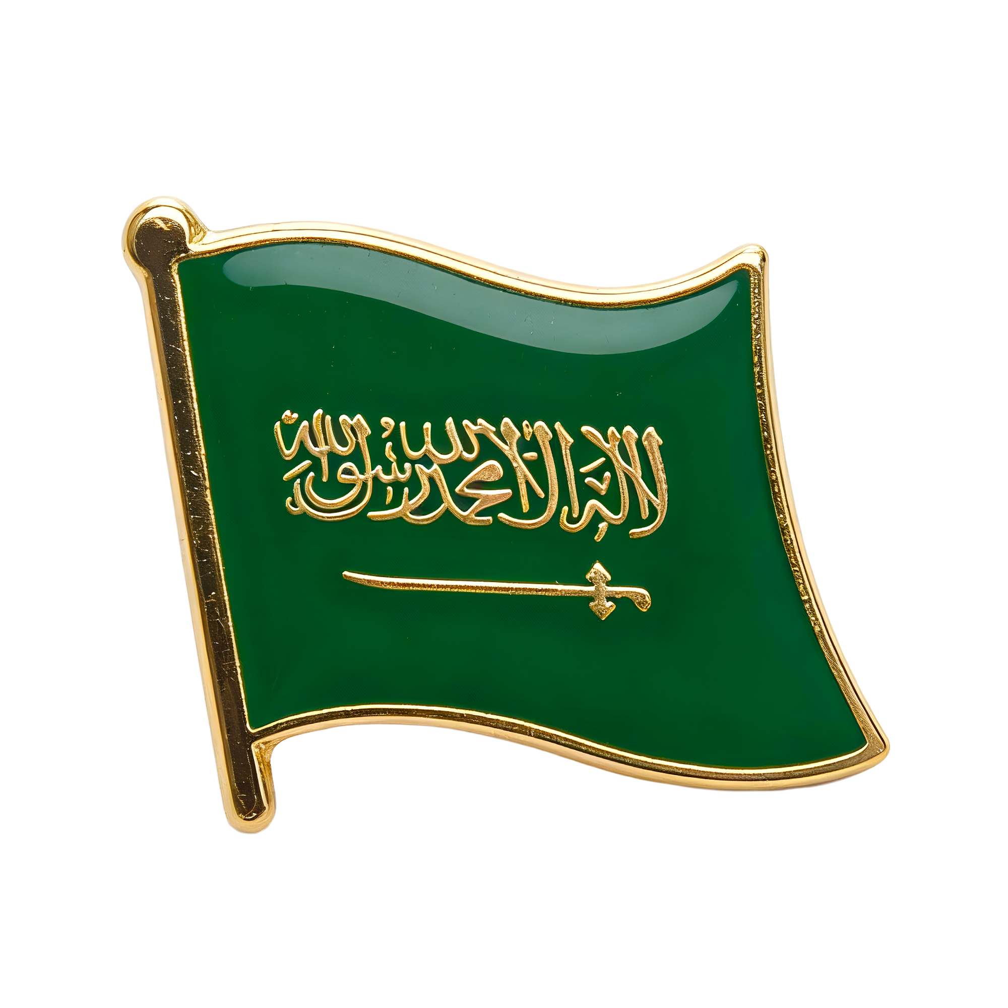 Saudi Arabia Flag Pin Badge