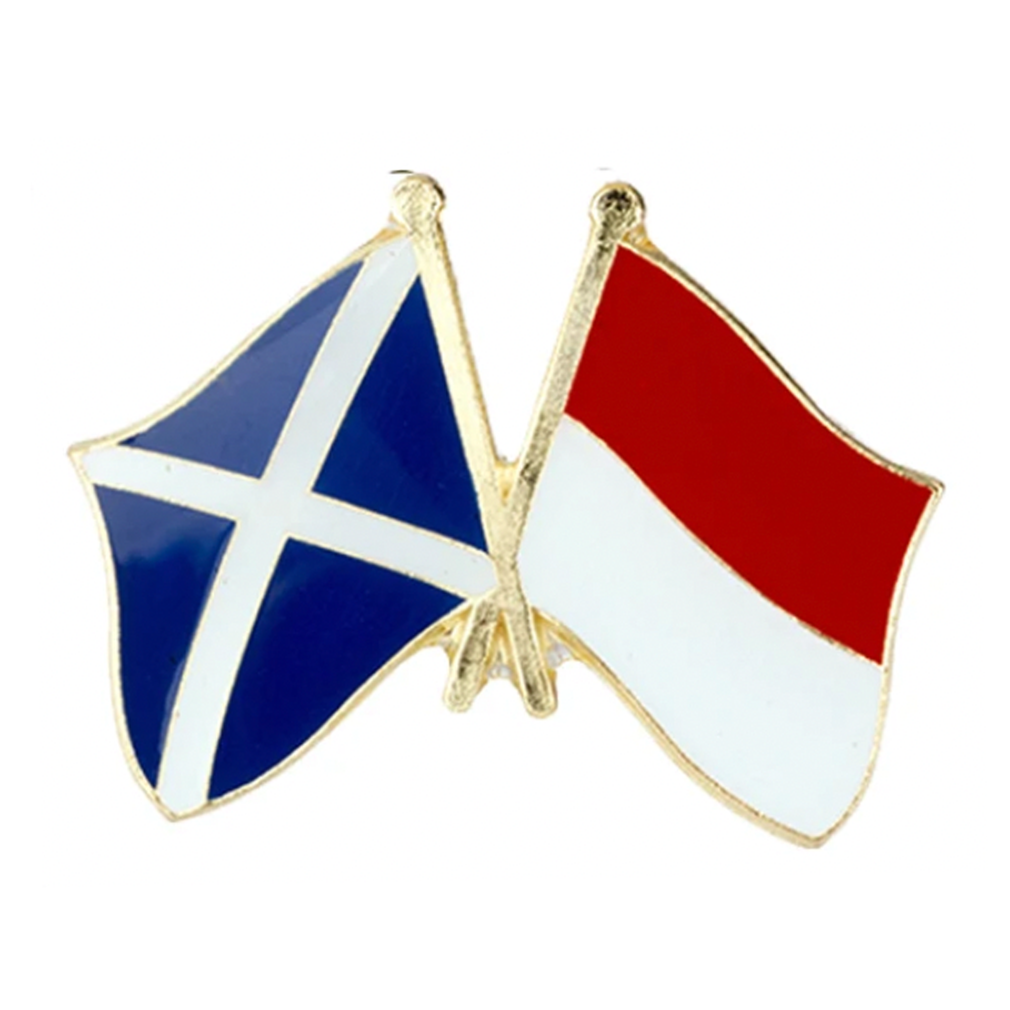 Pin de la amistad entre Escocia e Indonesia