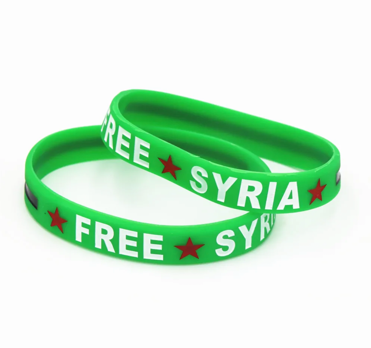 Pulsera de silicona de Siria gratis
