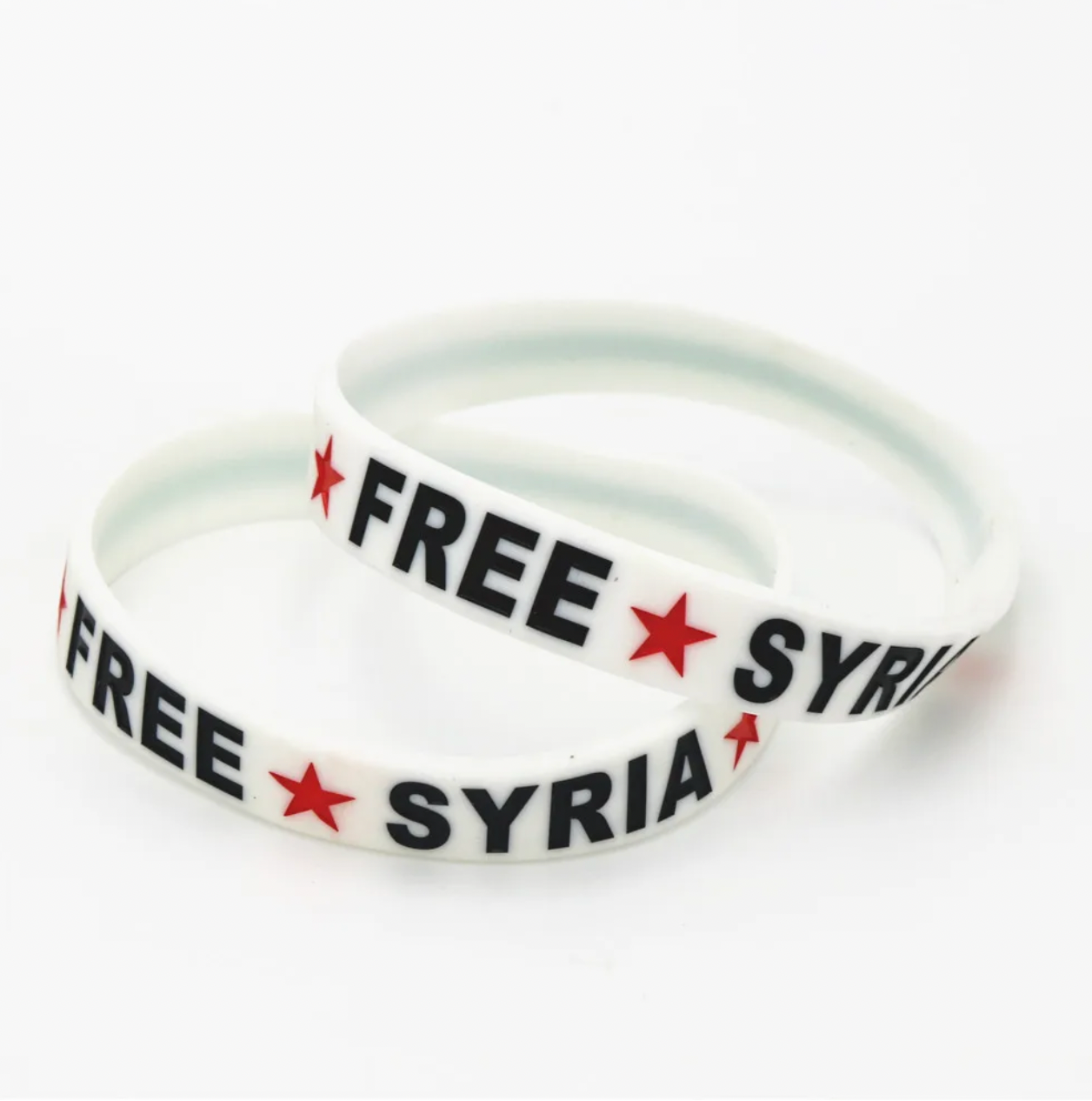 Pulsera de silicona de Siria gratis