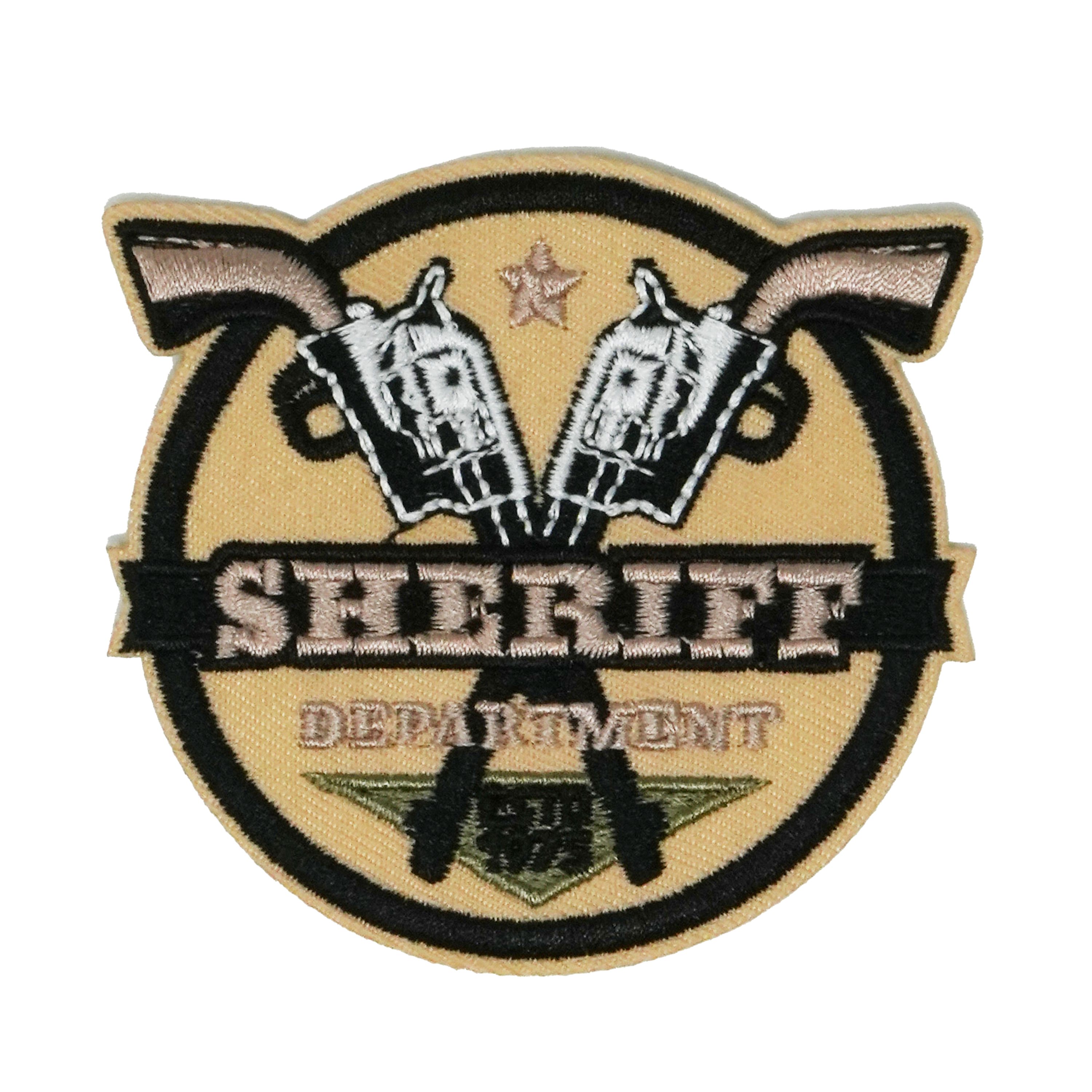 Wild West Sheriff Department Patch Iron On (7 x 8cm)