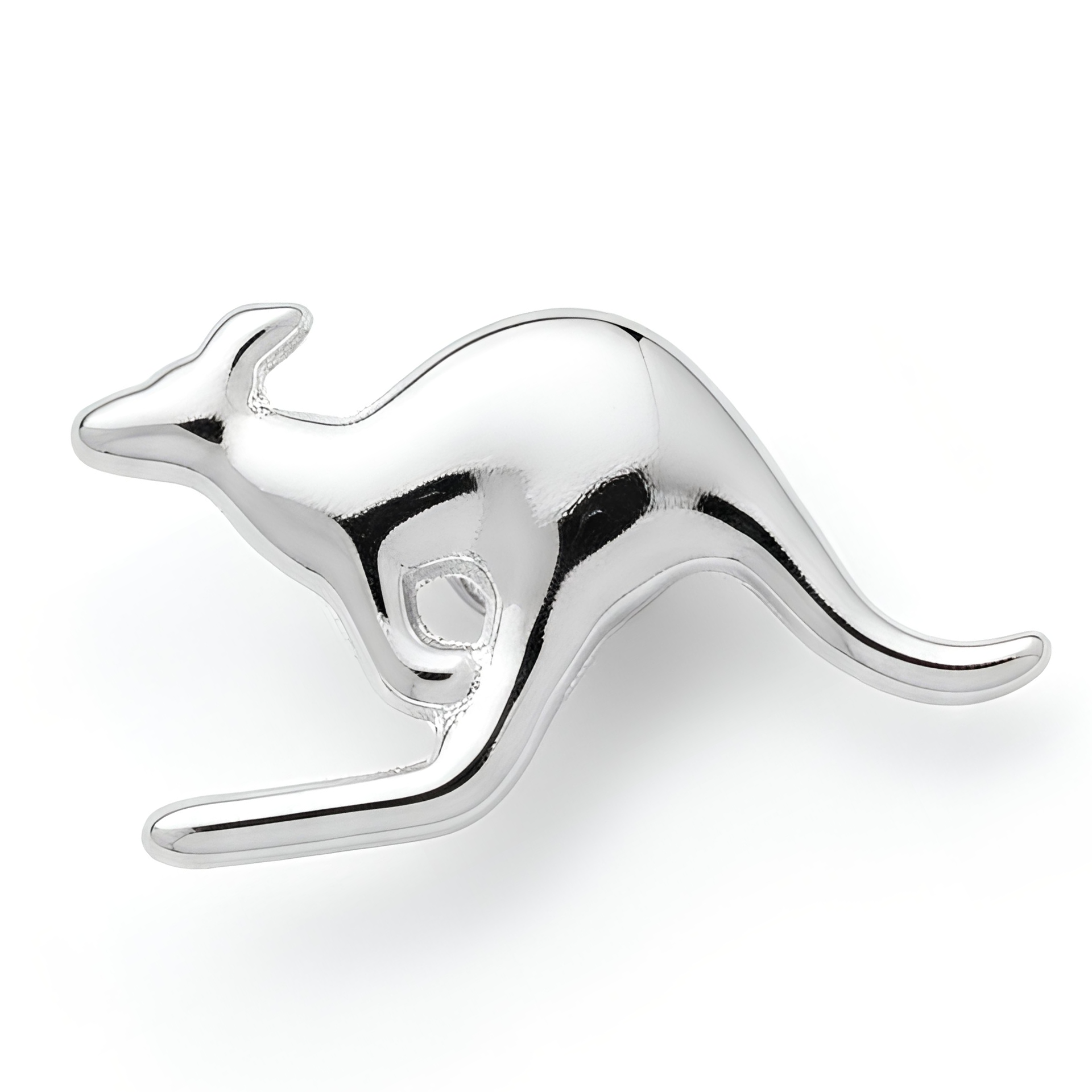 Kangaroo Silver Pin Badge