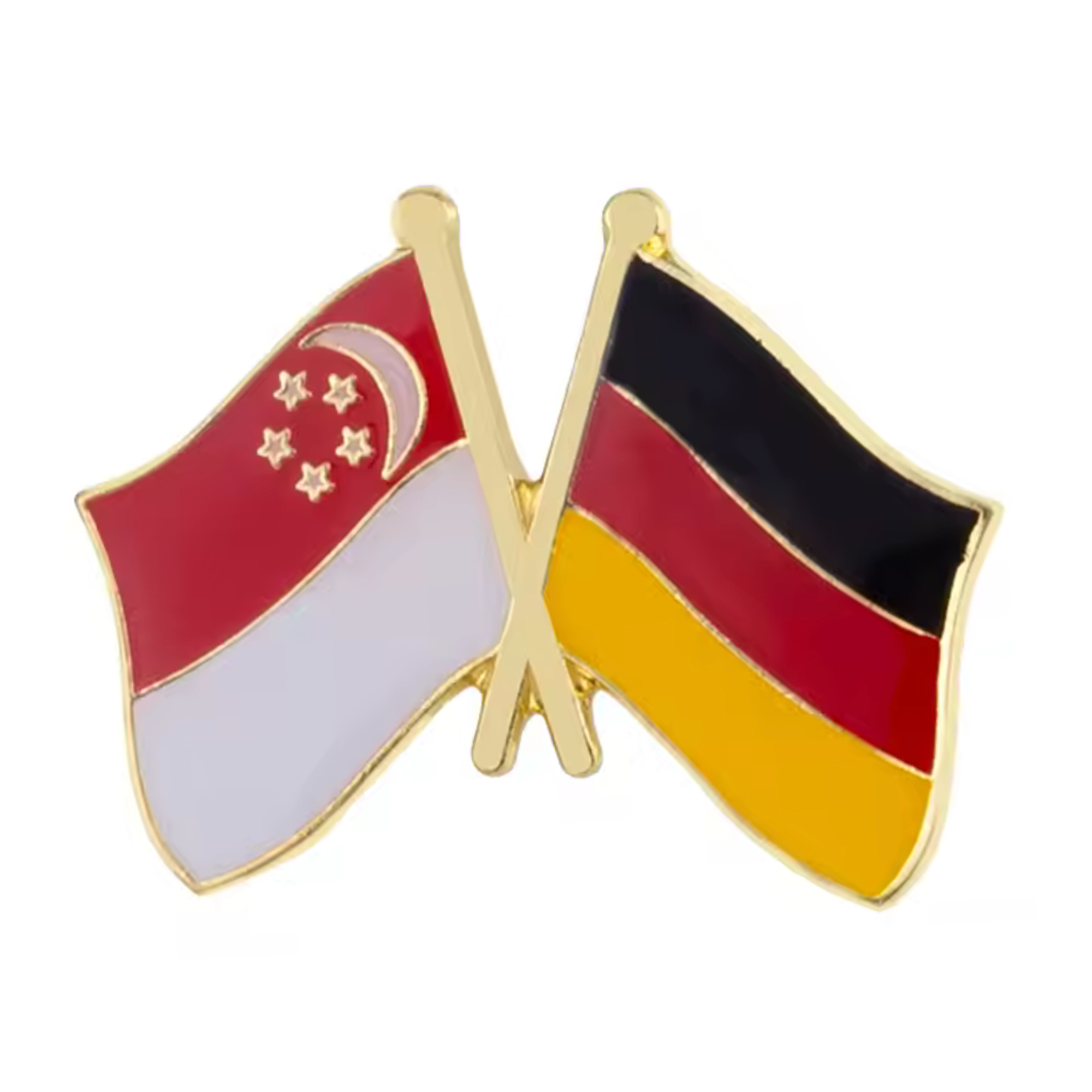 Singapore & Germany Friendship Pin Badge