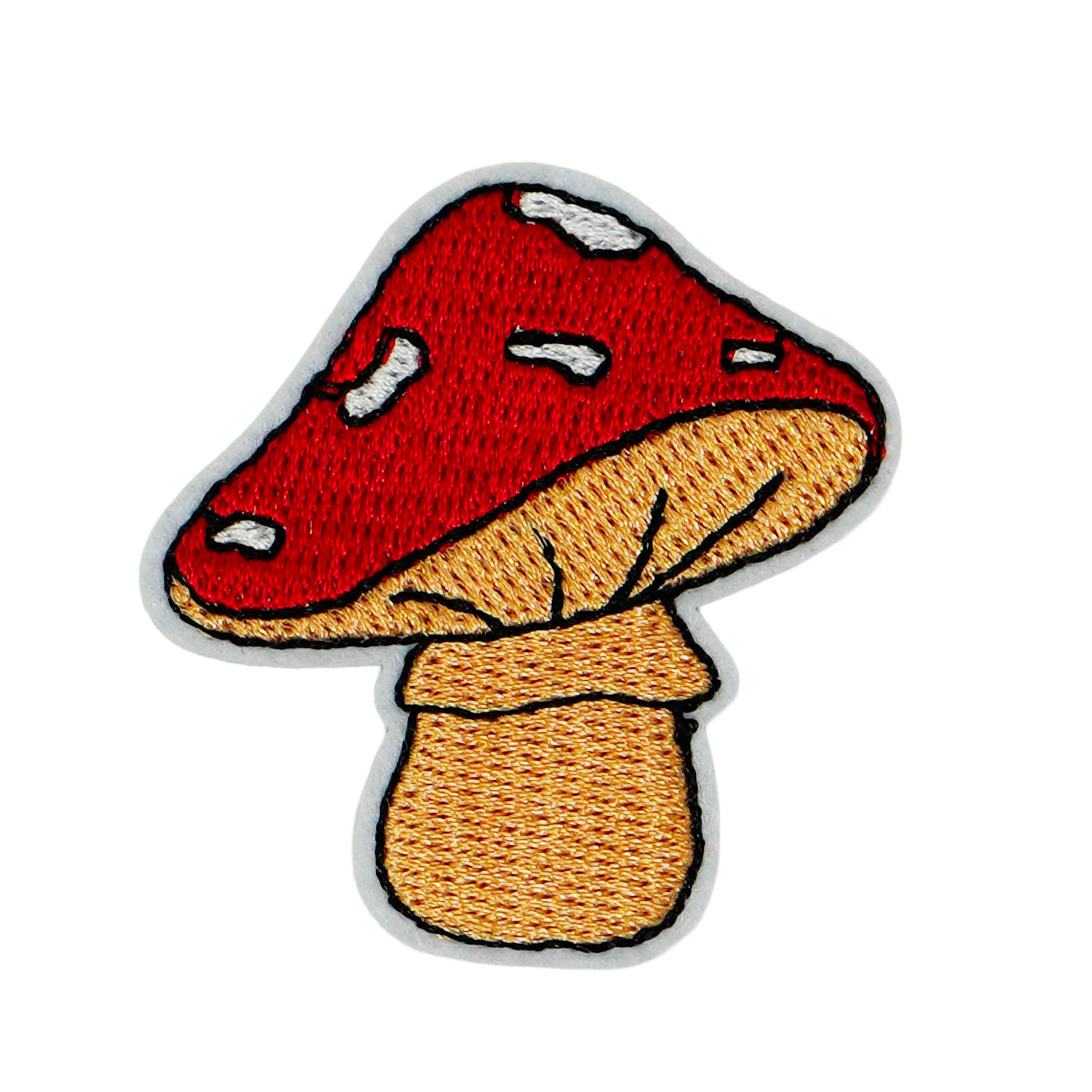 Red Mushroom Toadstools Shroom Iron On Patch (4 x 5cm)