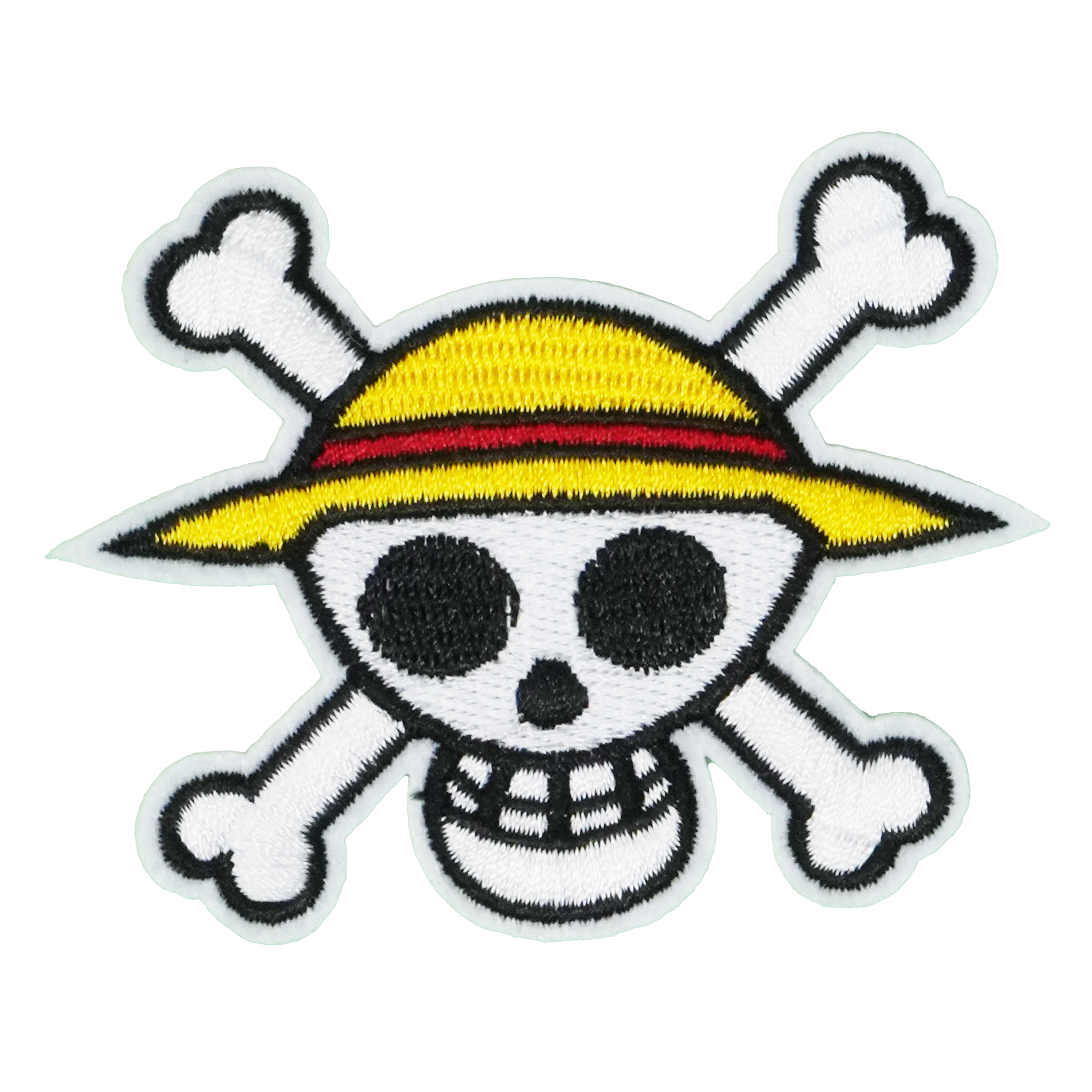 Pirate Skull & Crossed Bones Hat Patch Iron On (7x 7cm)