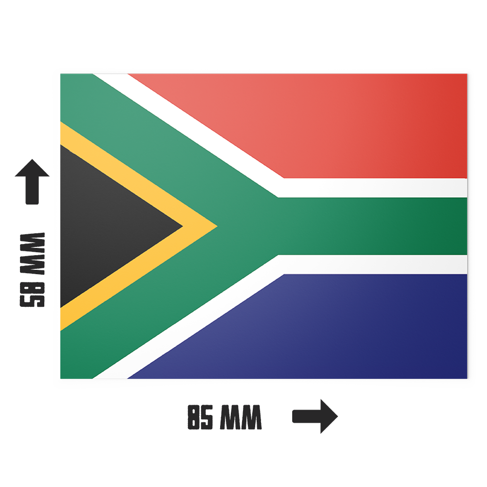 20 X South Africa Flag Stickers