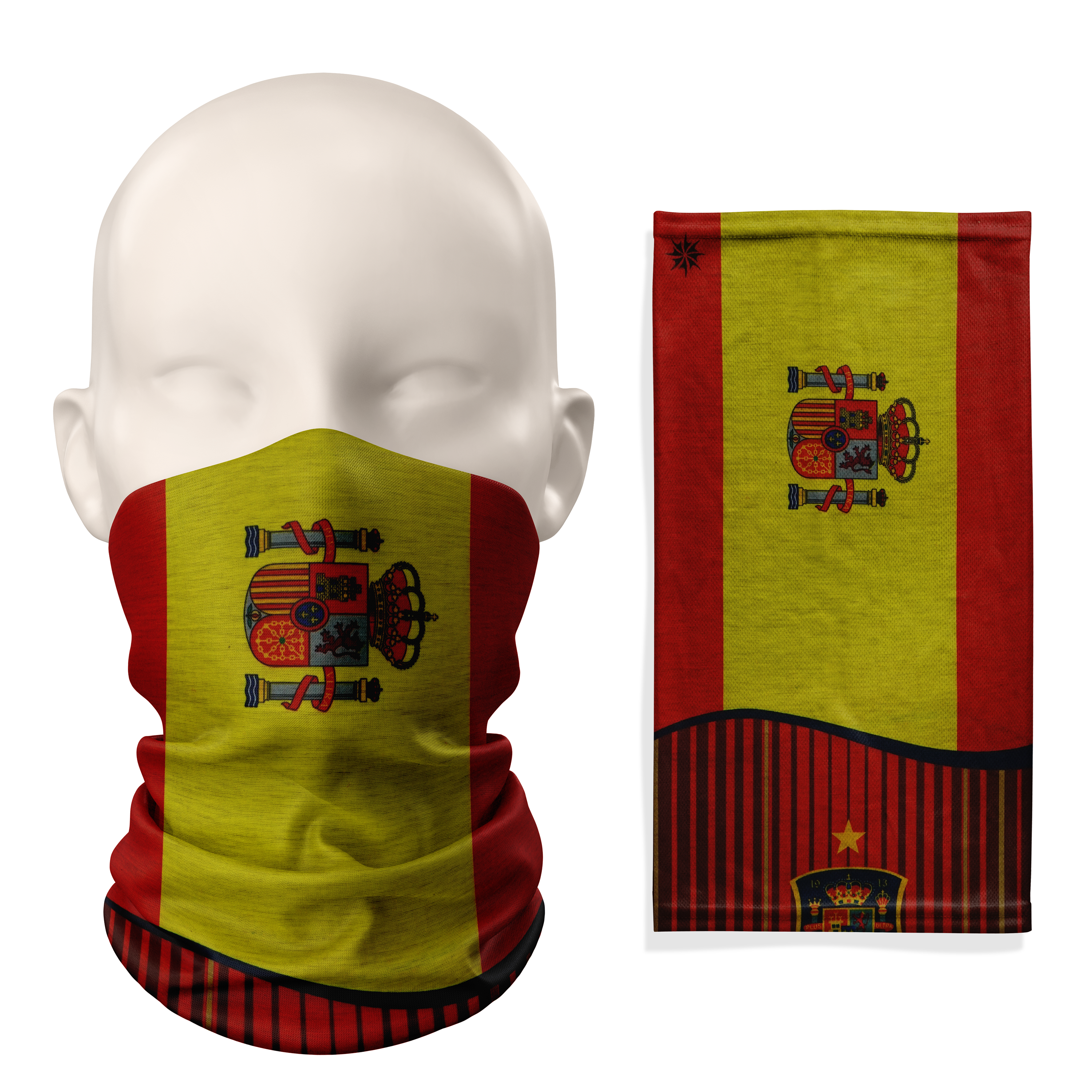 Spain Flag Snood – Breathable Mask Neck Gaiter Face Covering