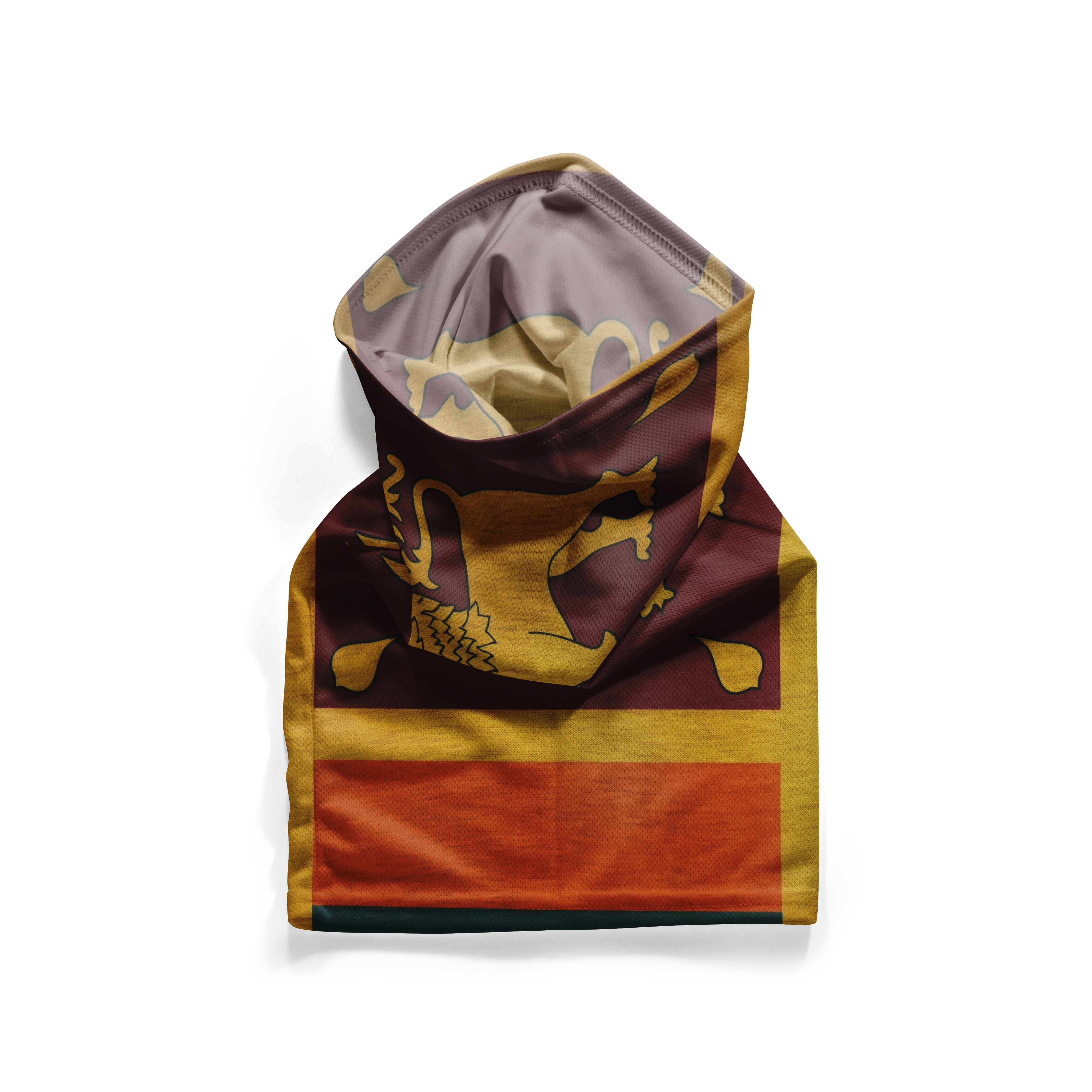 Sri Lanka Flag Snood – Breathable Mask Neck Gaiter Face Covering