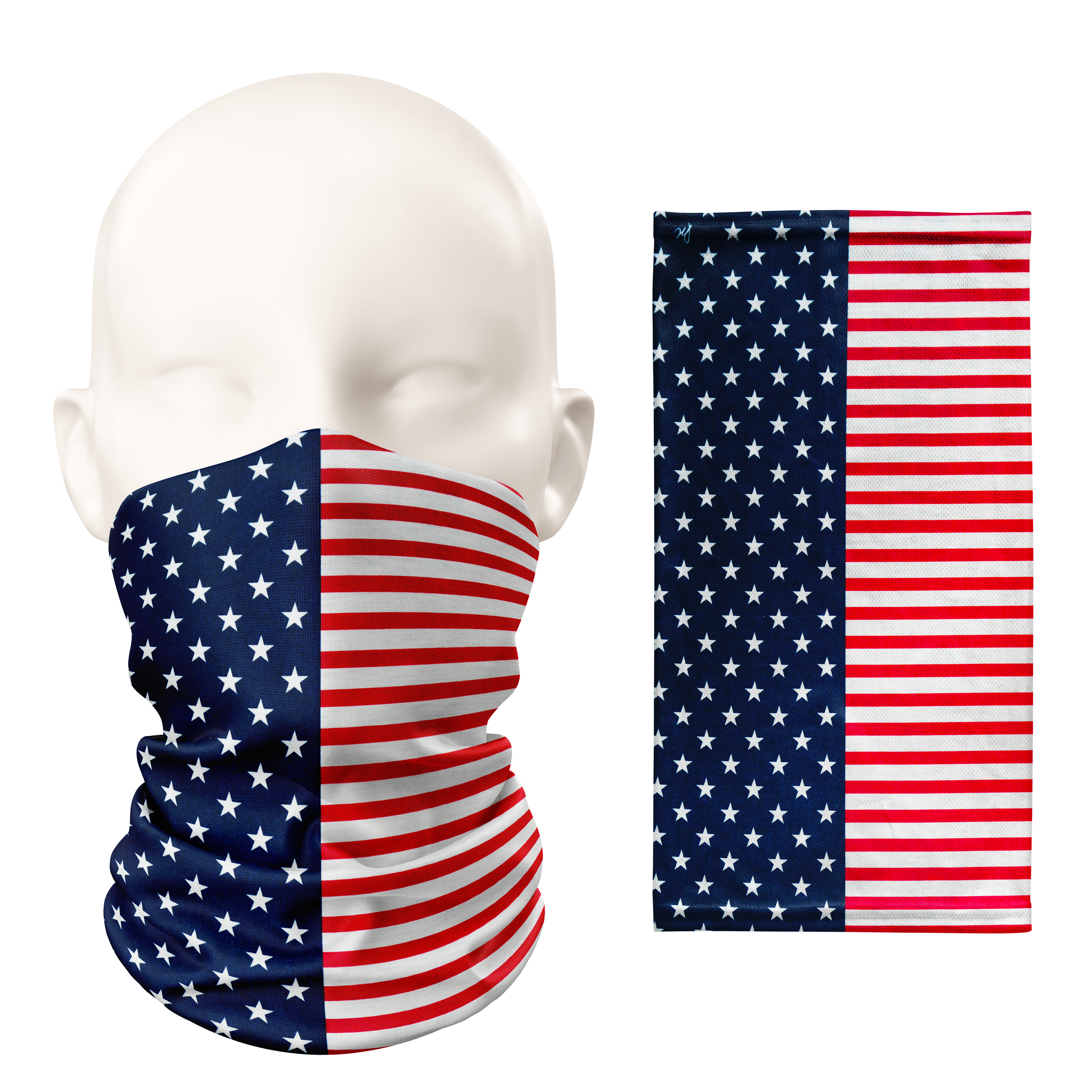 American Flag Stars & Stripes Flag Snood – Breathable Mask Neck Gaiter Face Covering