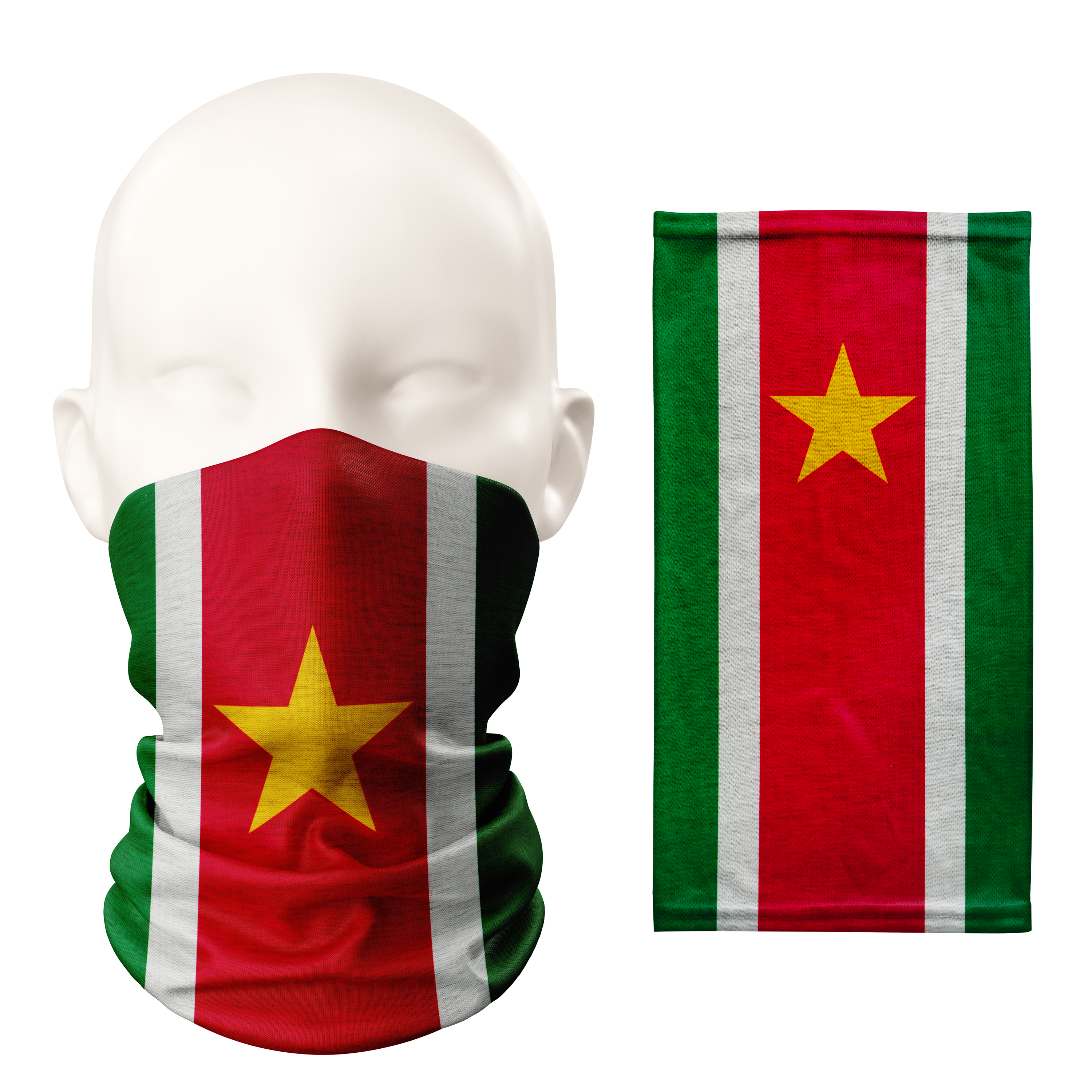 Suriname Flag Snood – Breathable Mask Neck Gaiter Face Covering