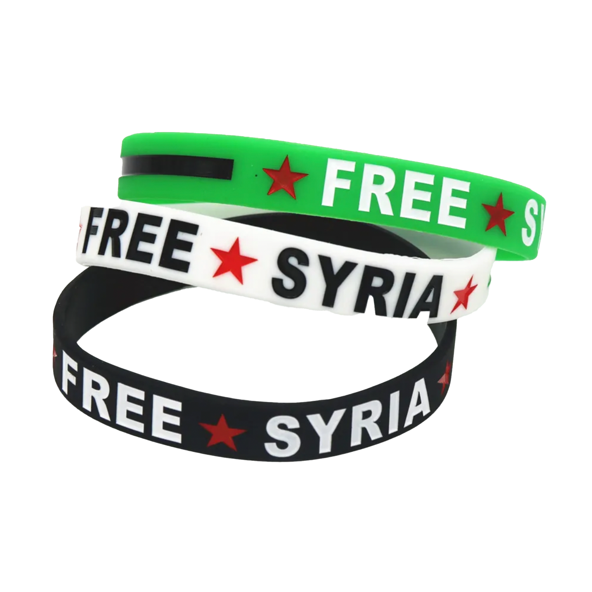 Pulsera de silicona de Siria gratis