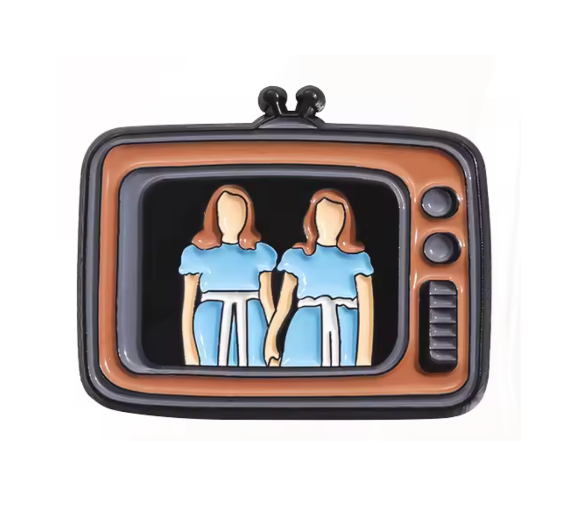 Horror Twins In Television Pin Badge