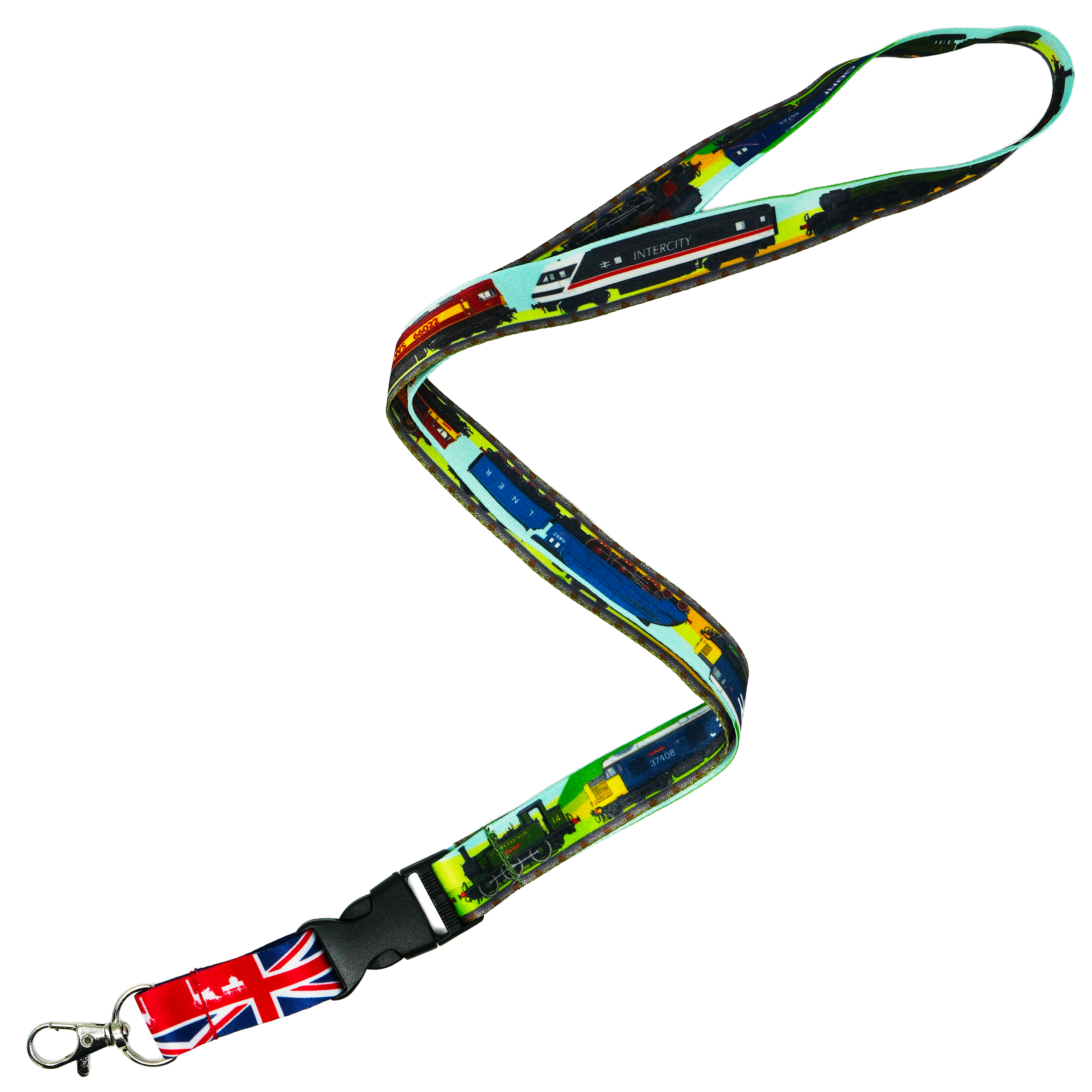 British Trains Lanyard – Classic Locomotive & Rail Design
