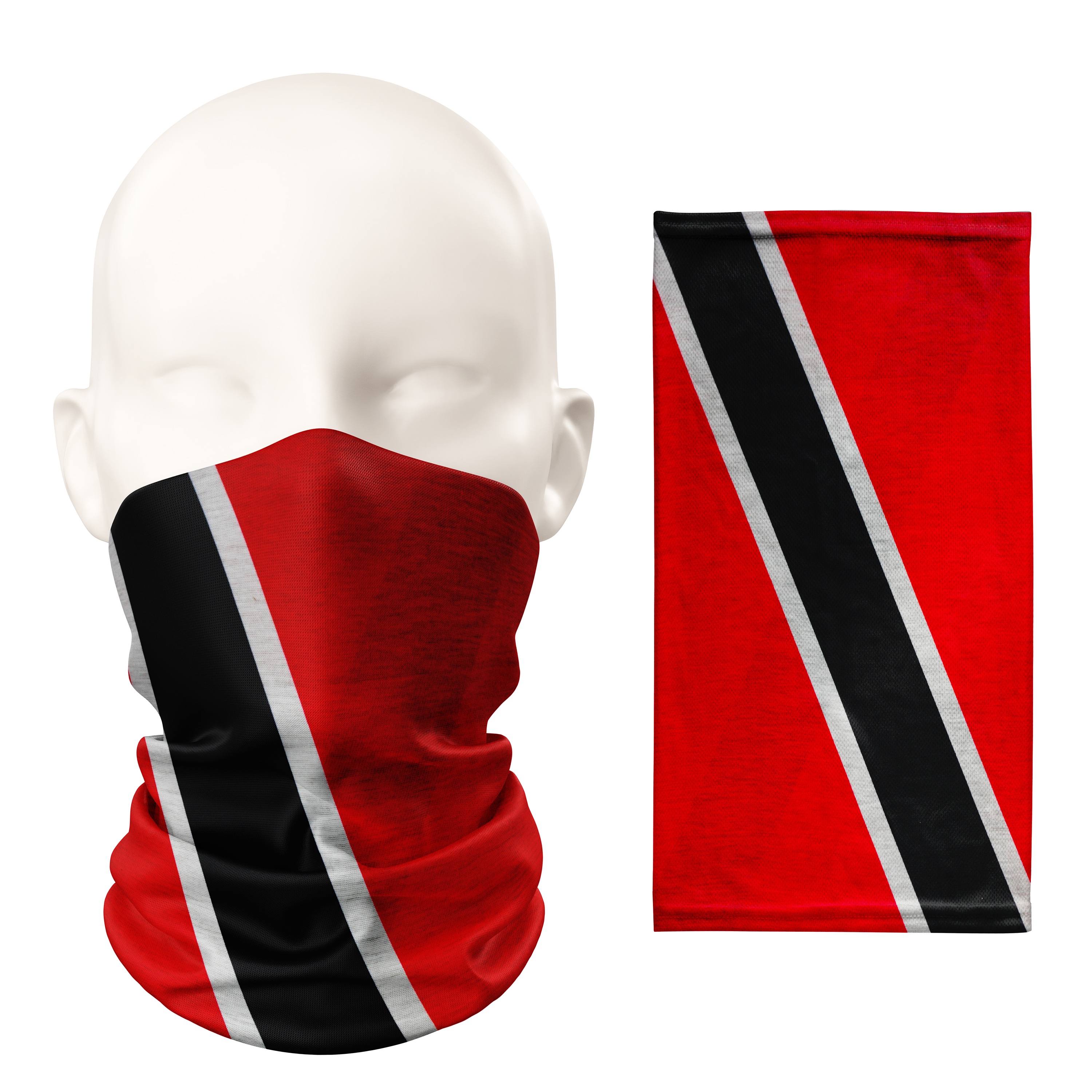 Trinidad and Tobago Flag Snood – Breathable Mask Neck Gaiter Face Covering