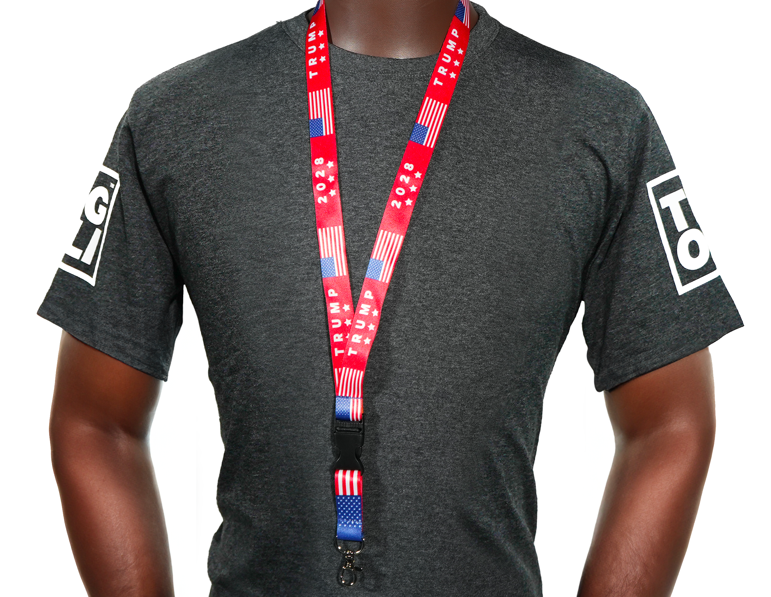 Donald Trump 2028 President United States USA America Flag Lanyard