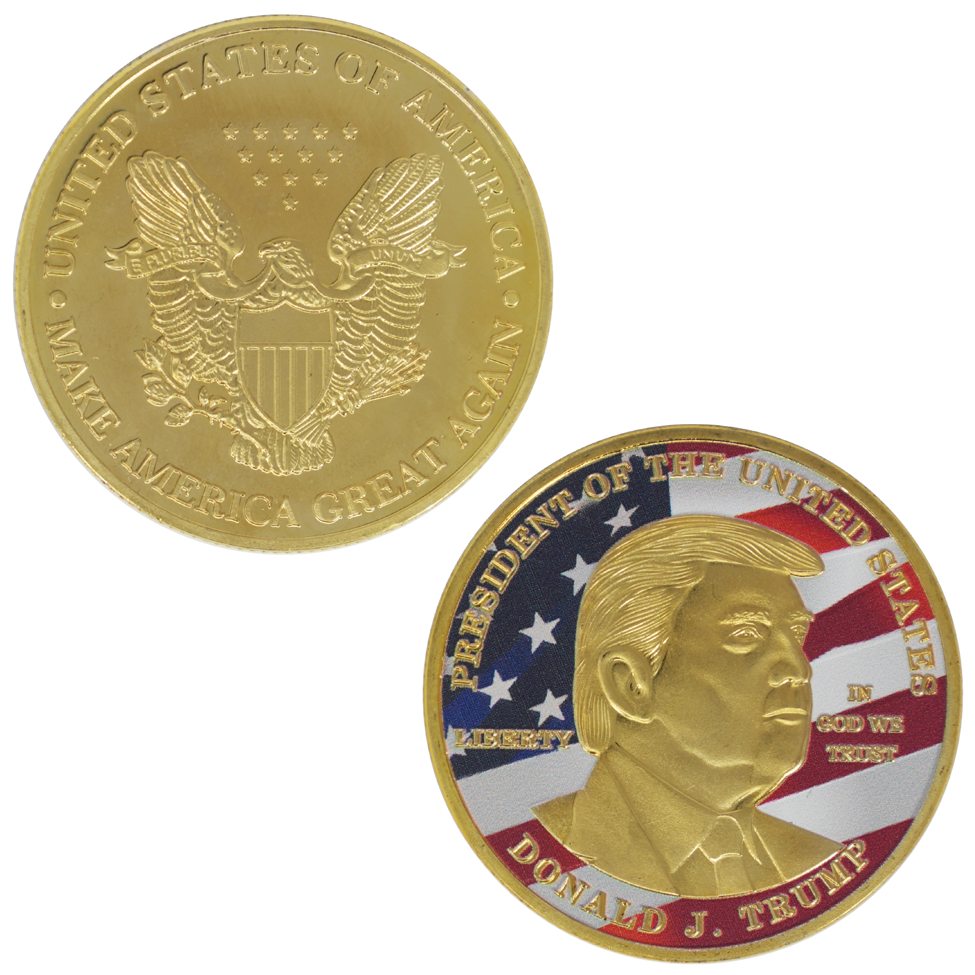 Donald J. Trump Gold Commemorative Coin – “President of the United States”