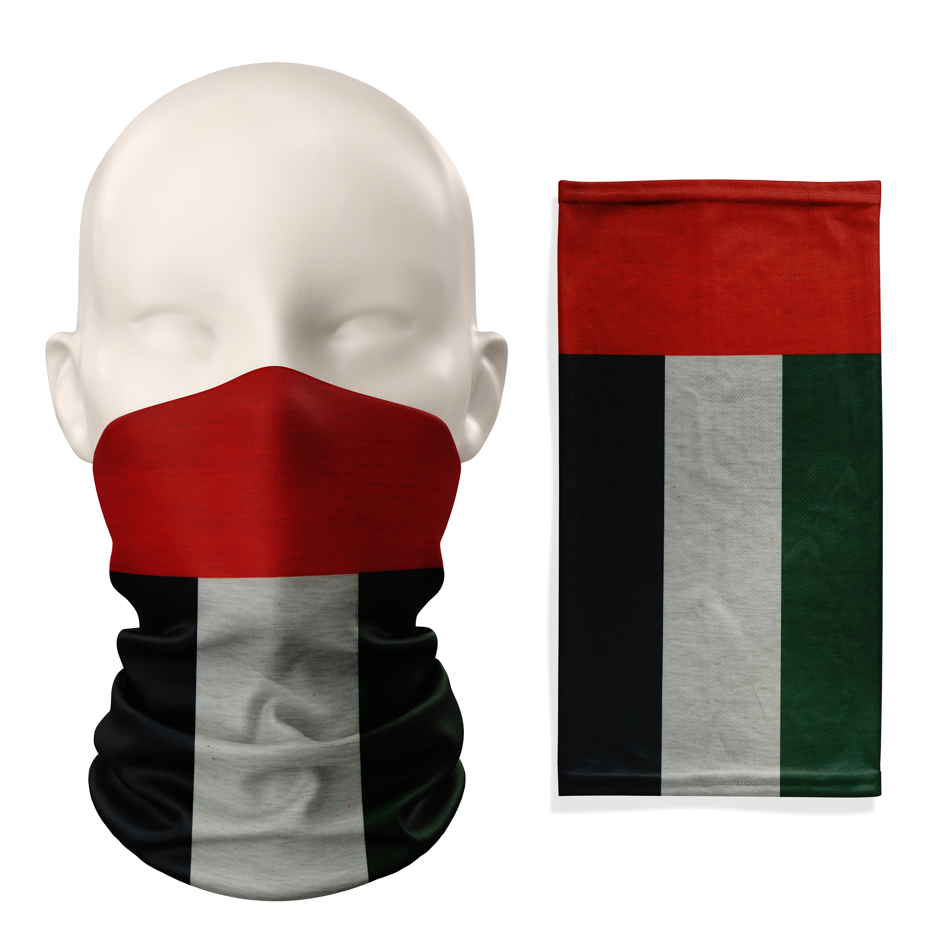 United Arab Emirates Flag Snood – Breathable Mask Neck Gaiter Face Covering