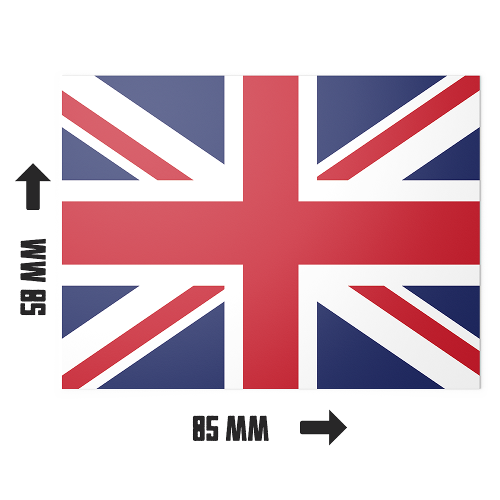 20 X United Kingdom (Unioin Jack) Flag Stickers