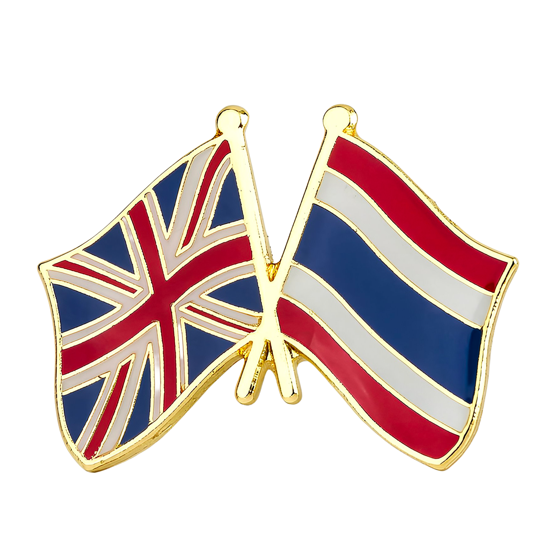United Kingdom & Thailand Friendship Pin Badge