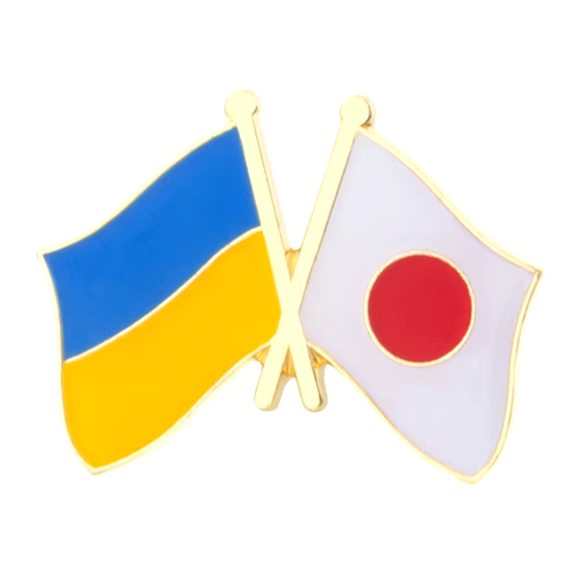 Ukraine & Japan Friendship Pin Badge