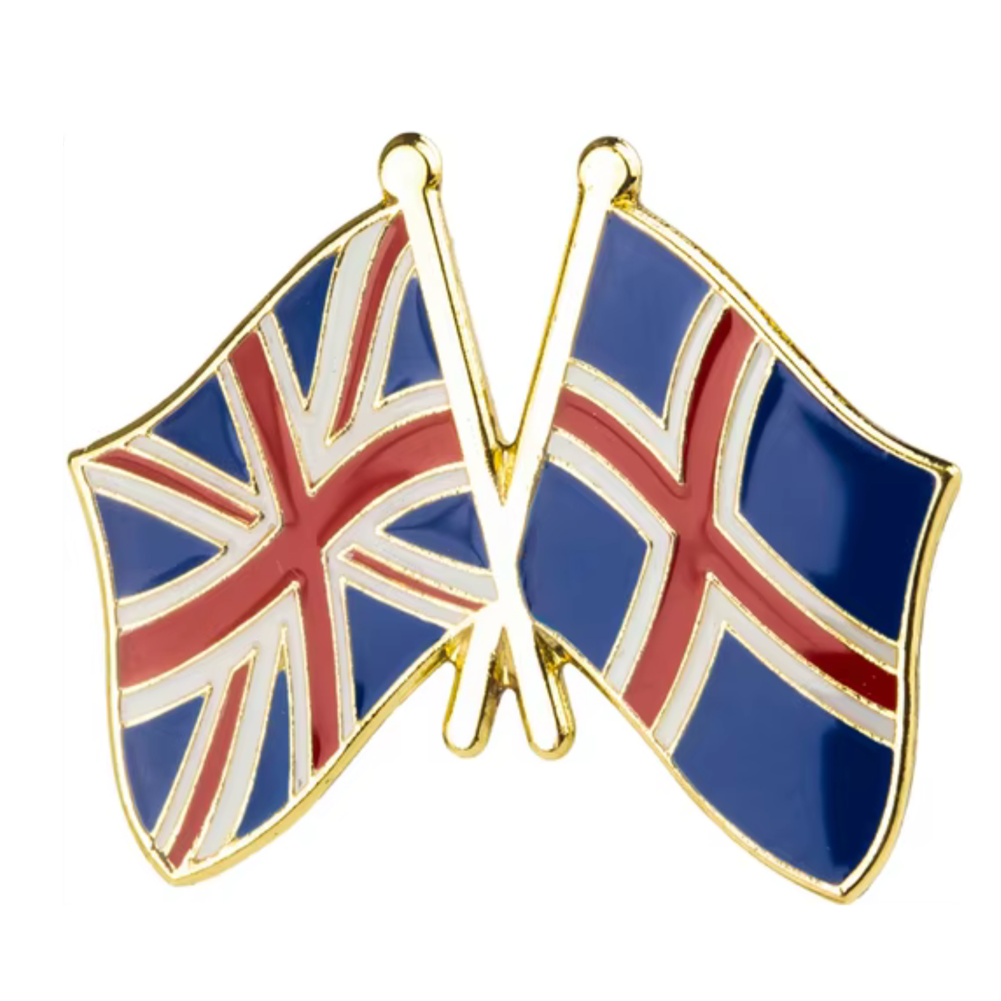 United Kingdom & Iceland Friendship Pin Badge