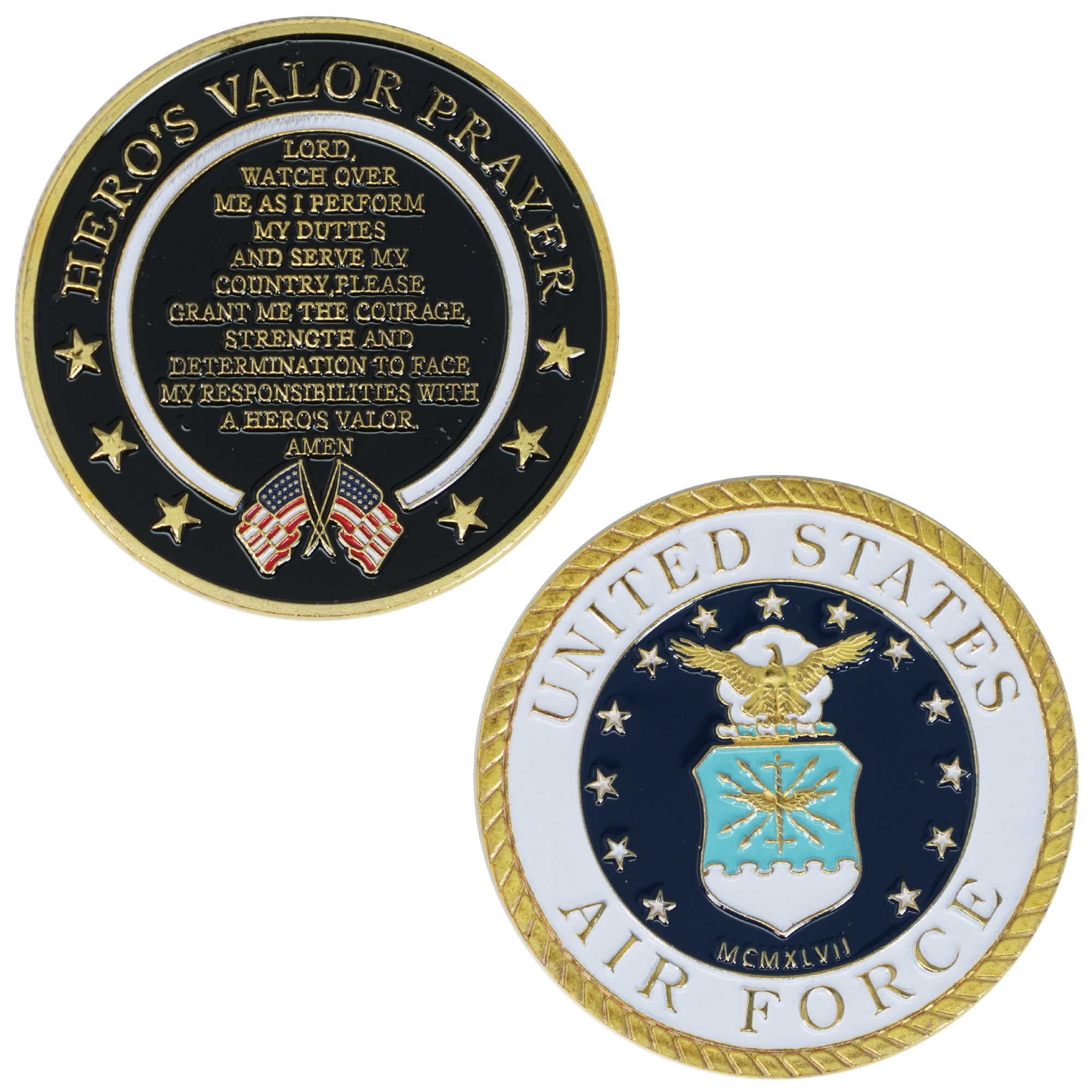 U.S. Air Force Commemorative Coin – Hero's Valor Prayer Edition