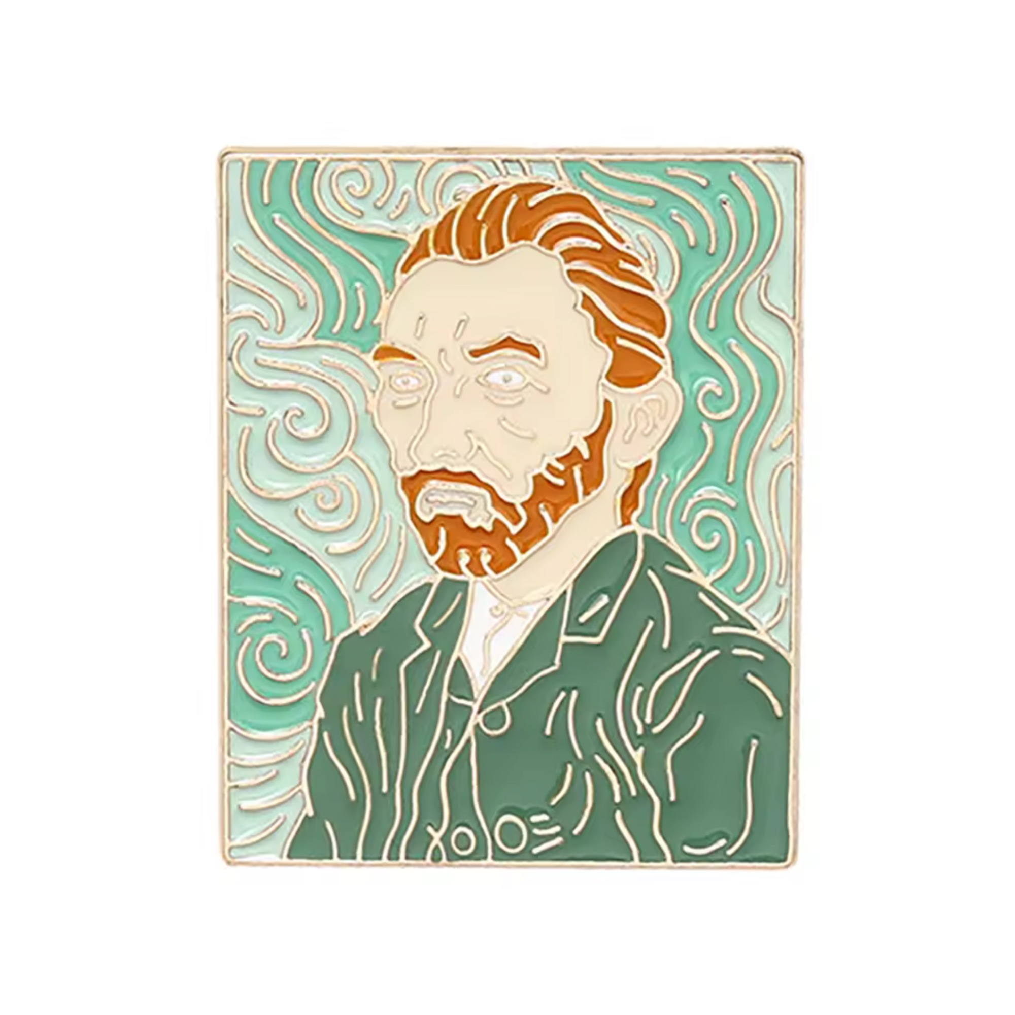 Vincent Van Gough Self Portrait Pin Badge