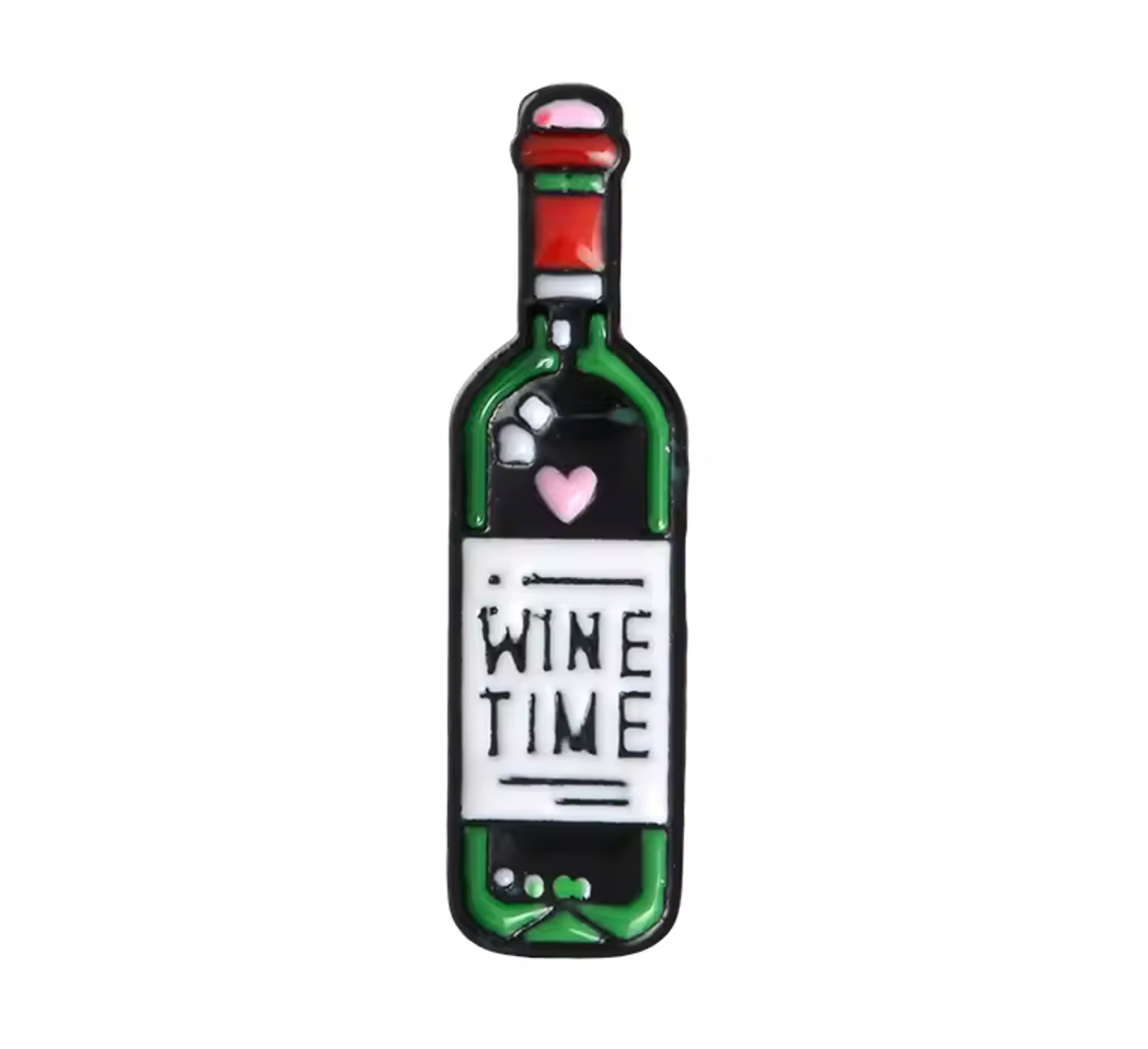 Wine Time Pin Badge