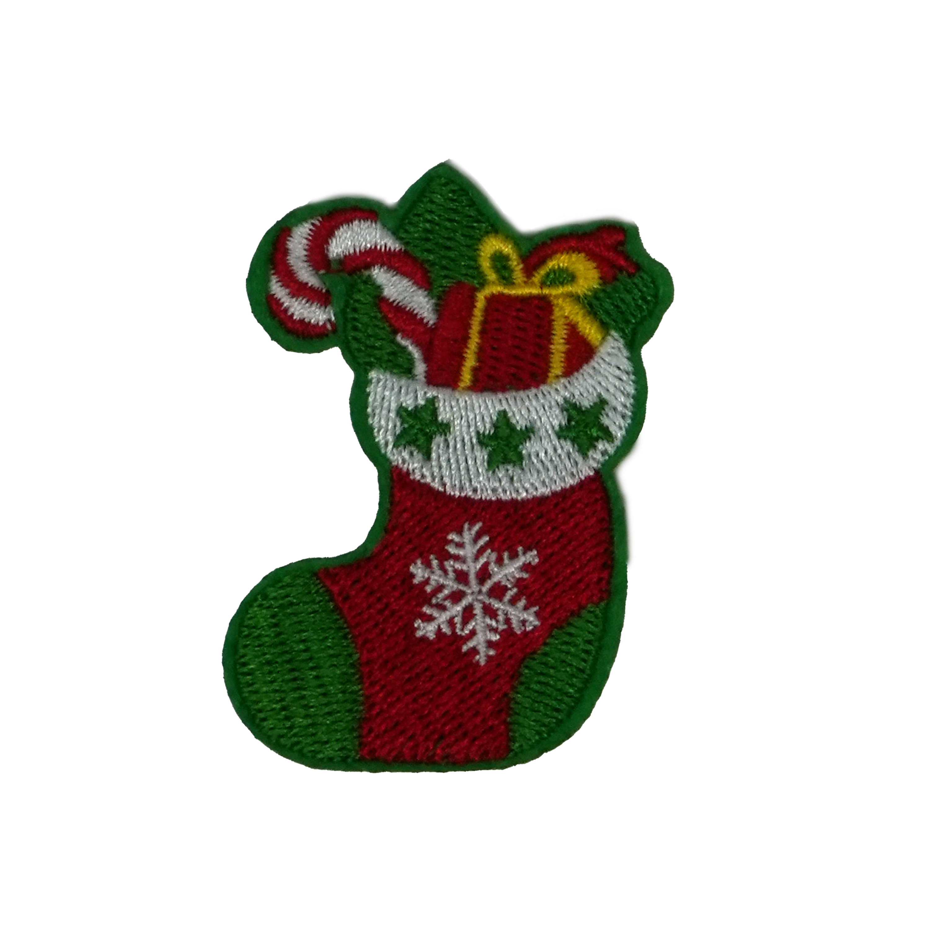 Christmas Stocking Xmas Patch Iron On (5.5 x 3.5cm)