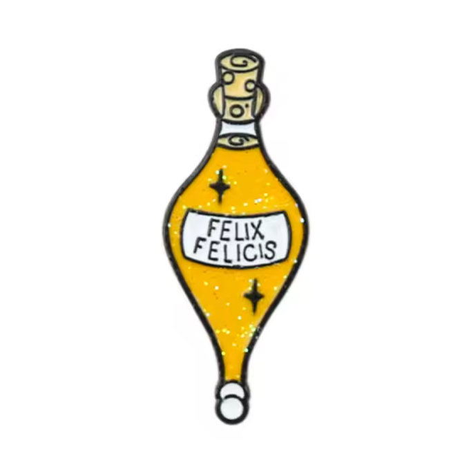 Yellow Potion Bottle Wizard Witch Pin Badge