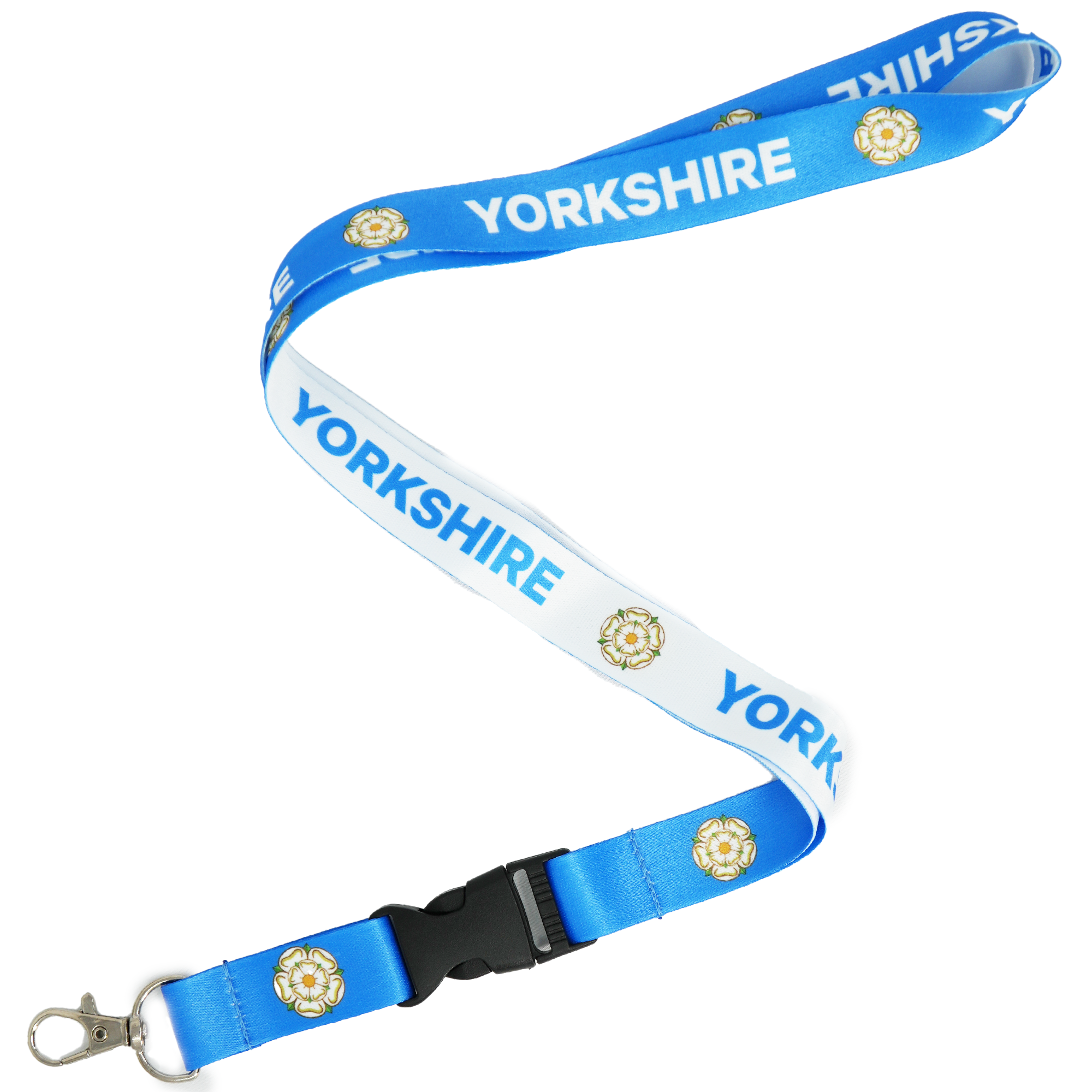 Yorkshire County White Rose Flag Lanyard