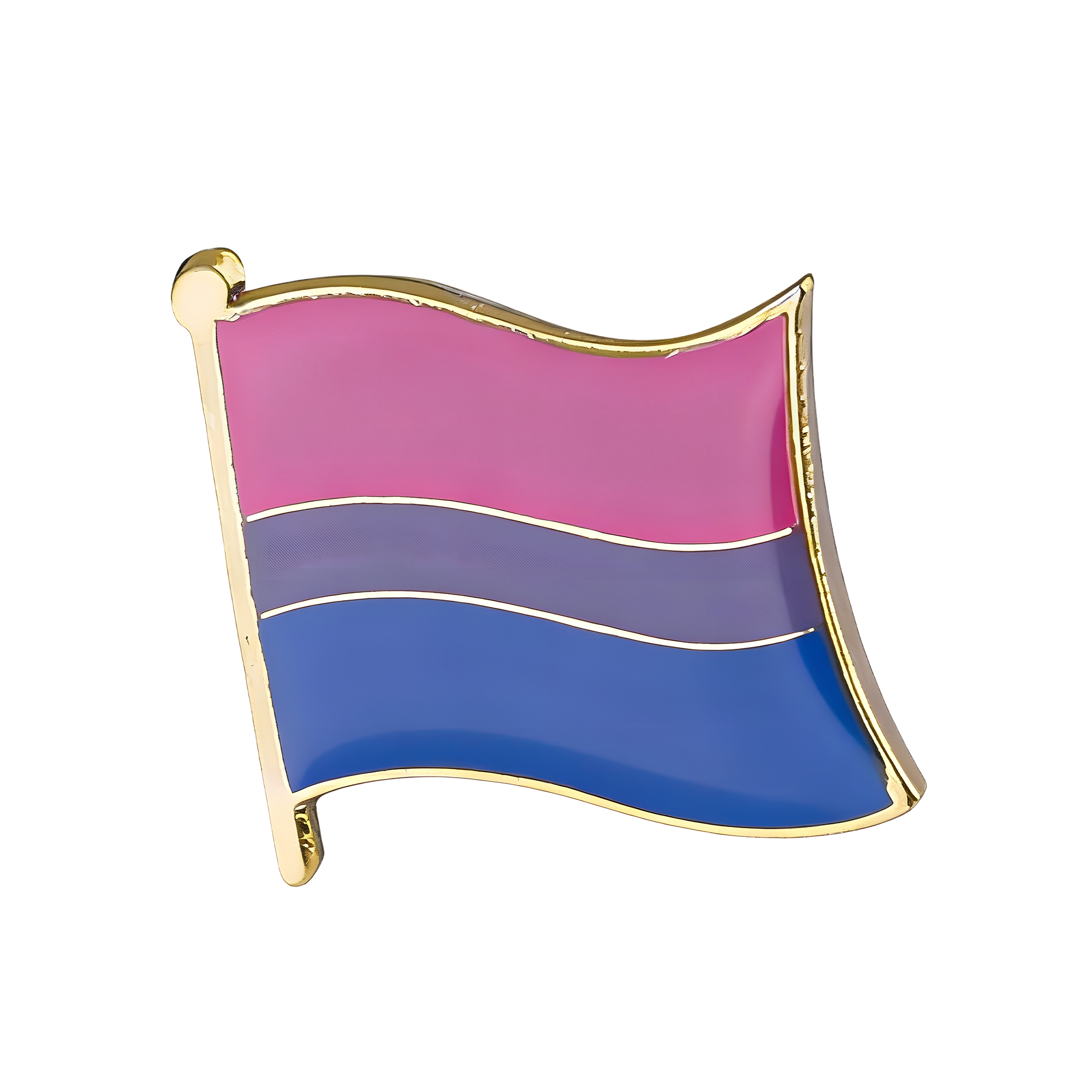 Pin con la bandera bisexual
