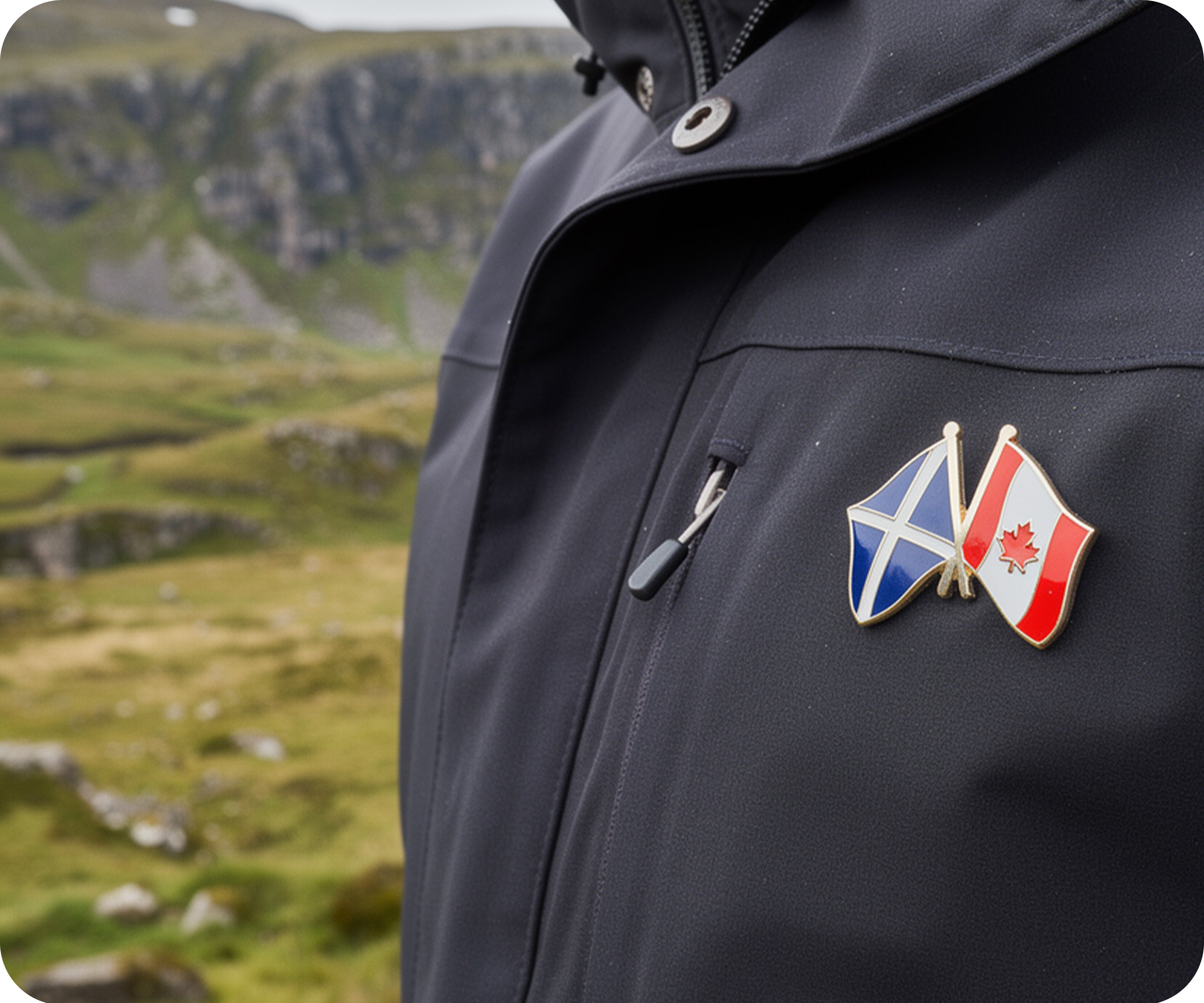 Scotland & Canada Friendship Pin Badge