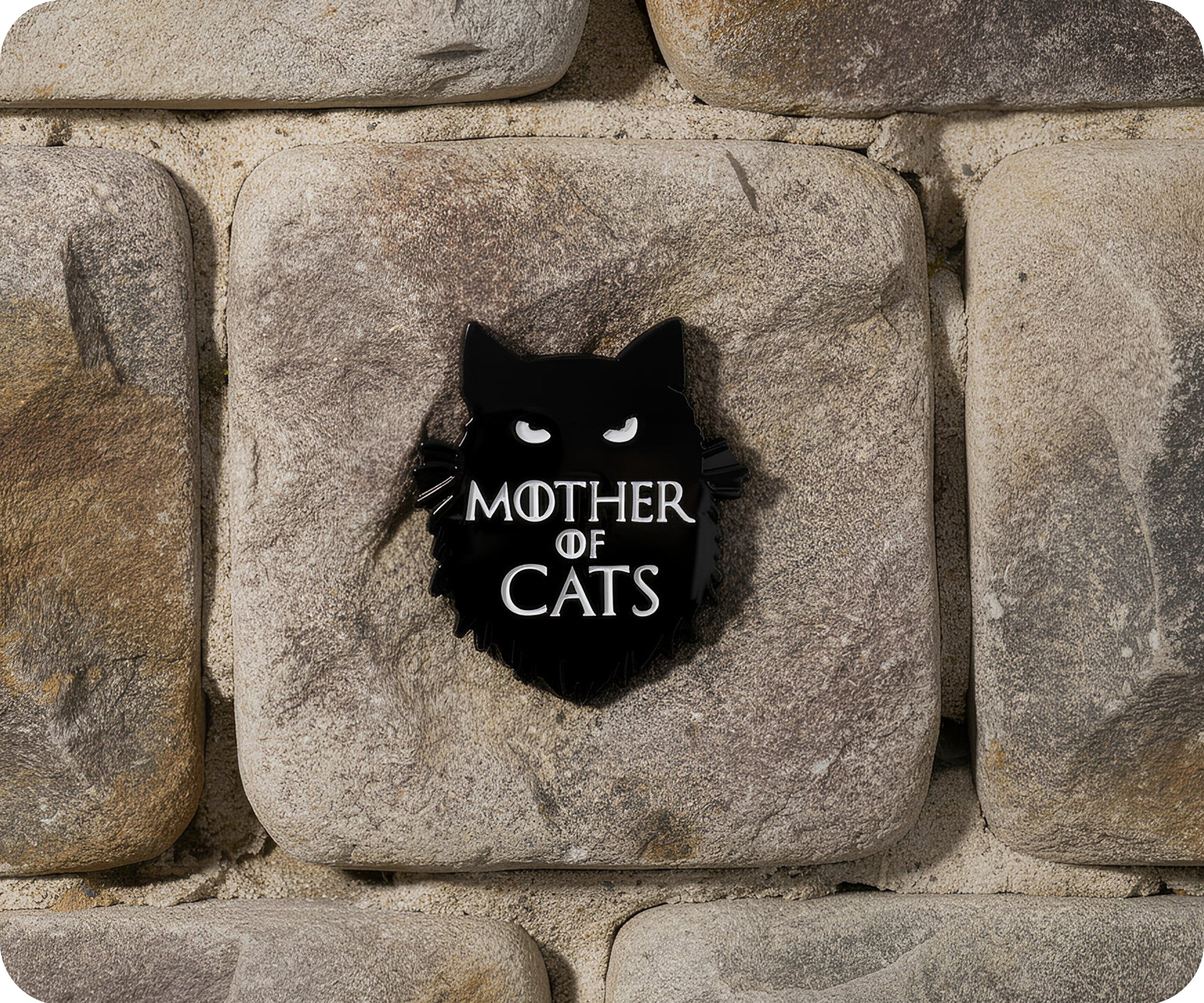 Mother Of Cats Pin Badge