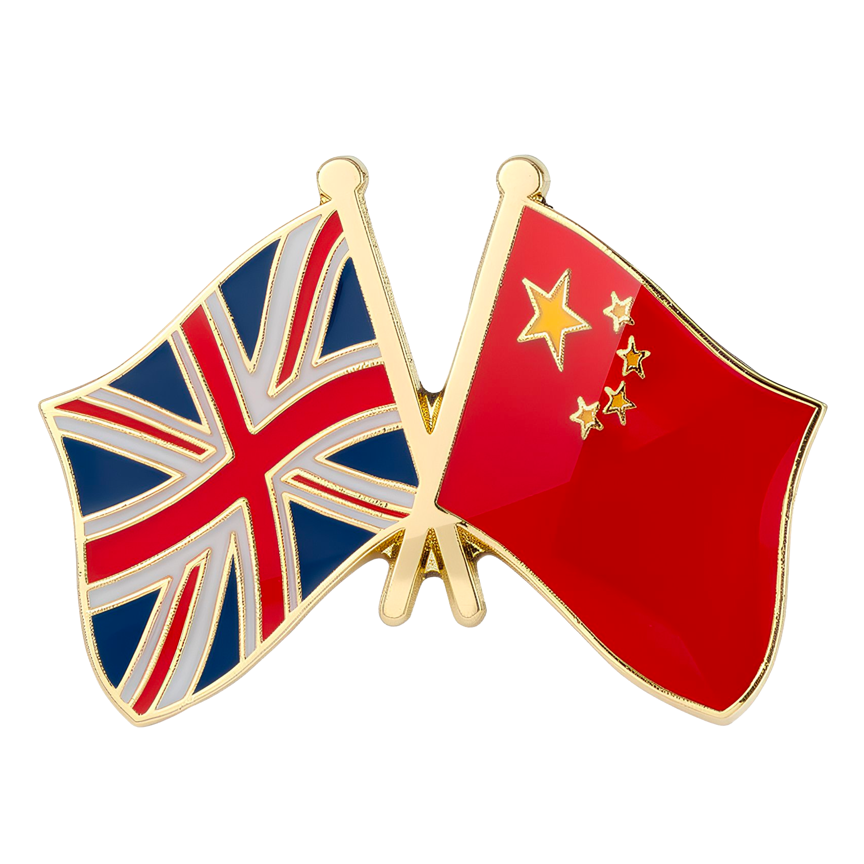 United Kingdom & China Friendship Pin Badge