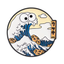 Cookie The Great Wave off Kanagawa Pin Badge