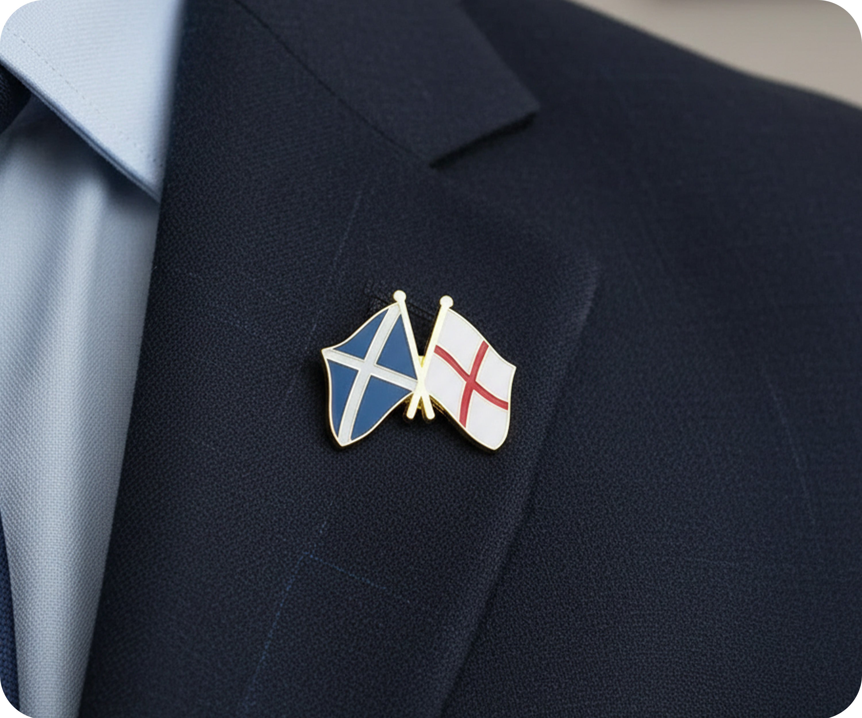 Pin de la amistad entre Escocia e Inglaterra
