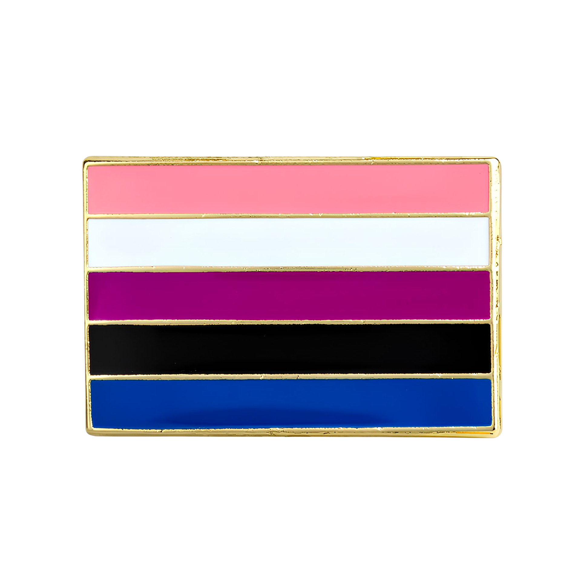 Equal Rights Rectangle Pride Pin Badge