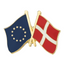 European Union (EU) & Denmark Friendship Pin Badge